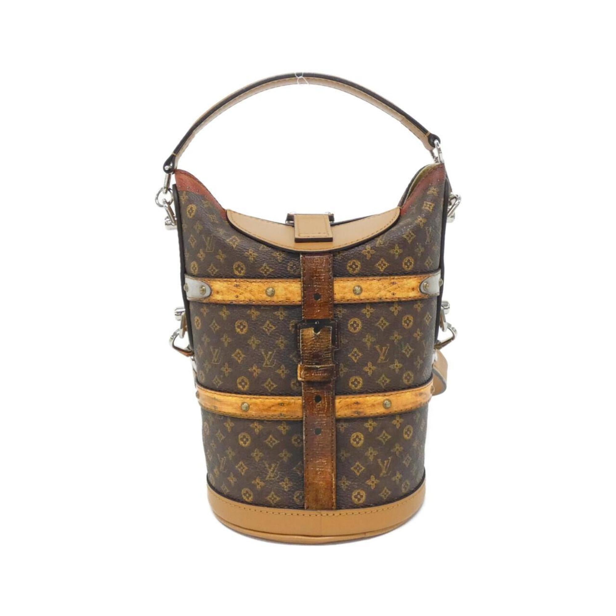 Louis Vuitton Monogram Trompe L'oeil Marron Coated Canvas Handbag (Pre-Owned)