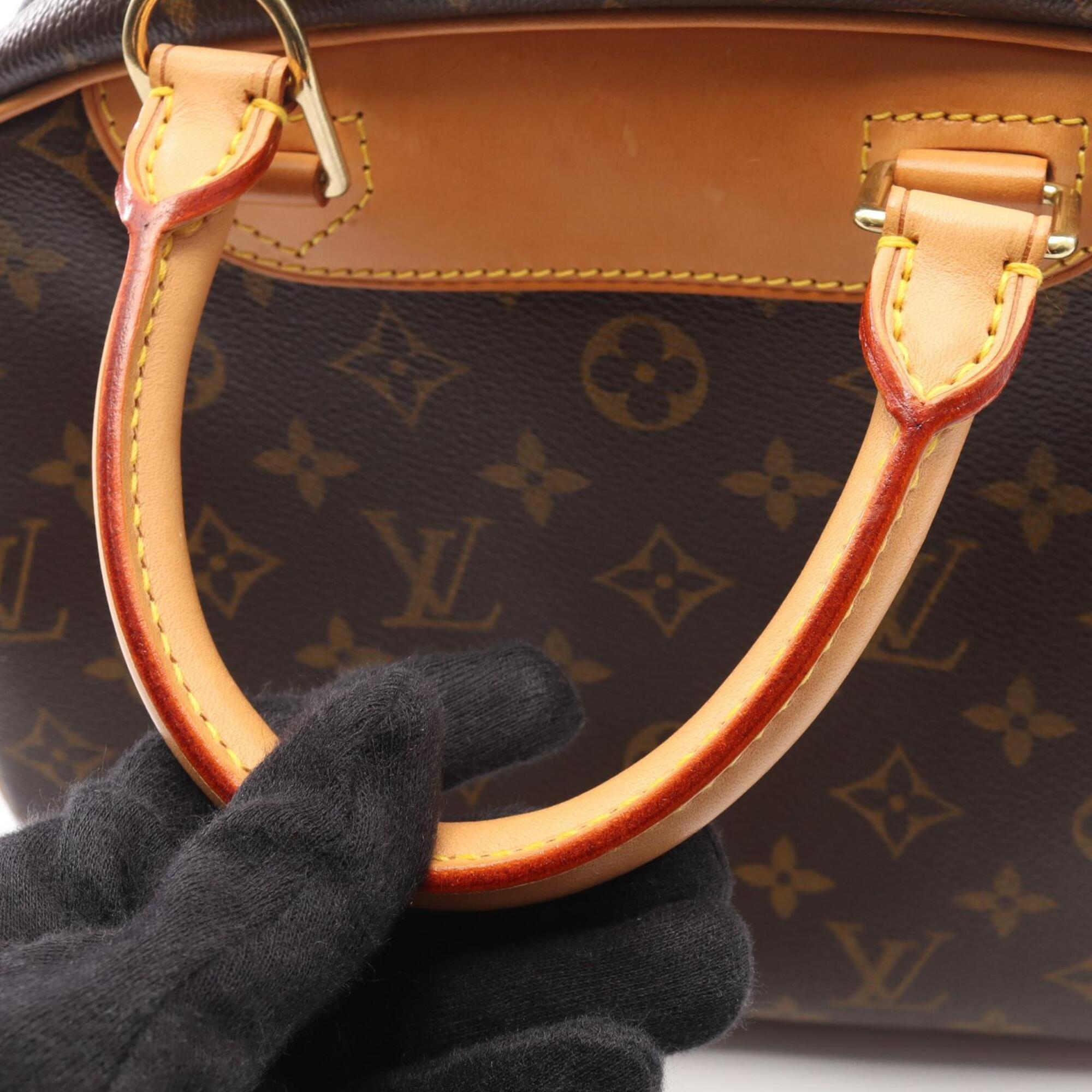 Louis Vuitton Brown Pvc Leather Handbag (Pre-Owned)