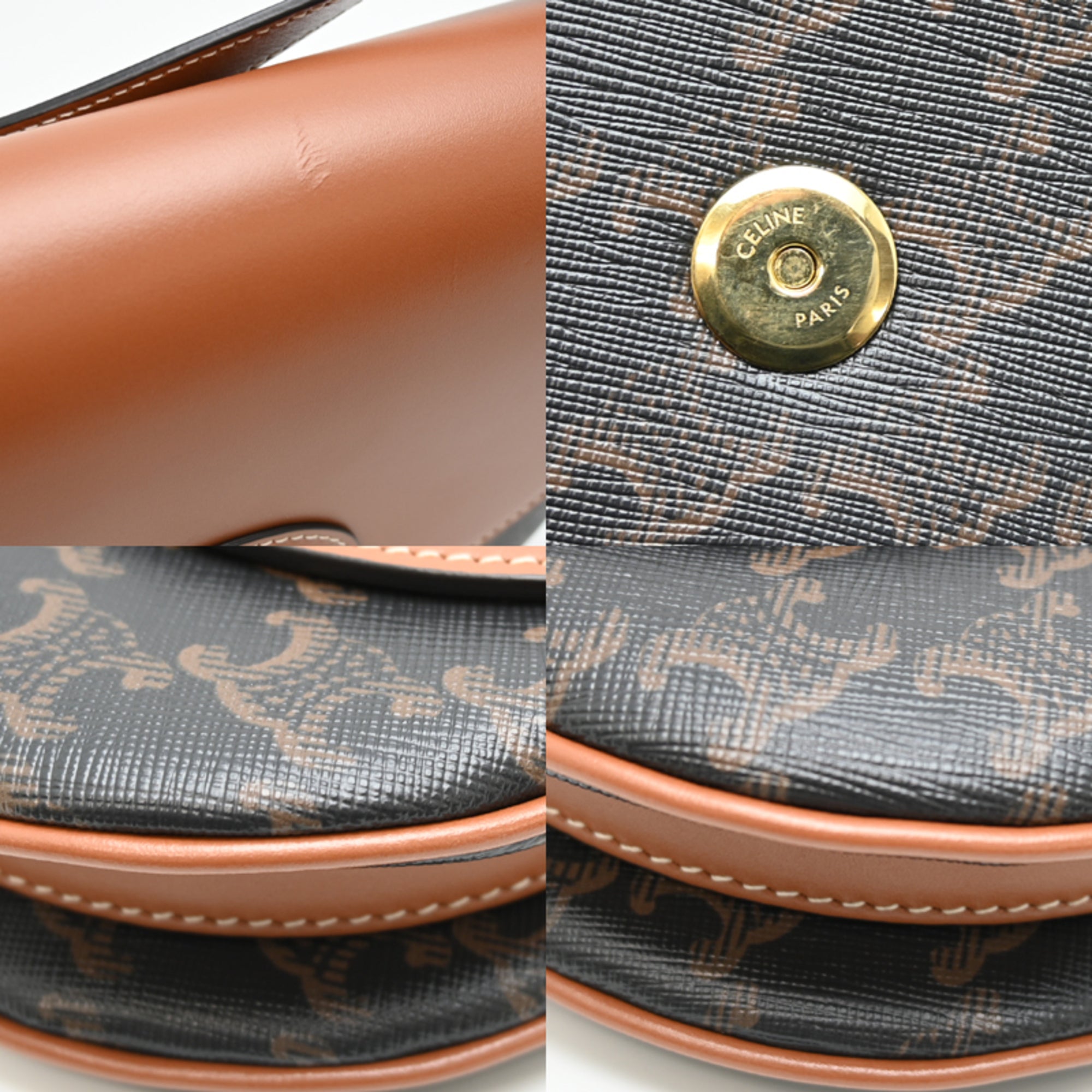 Celine Leather Pvc Shoulder Bag (Pre-Owned)
