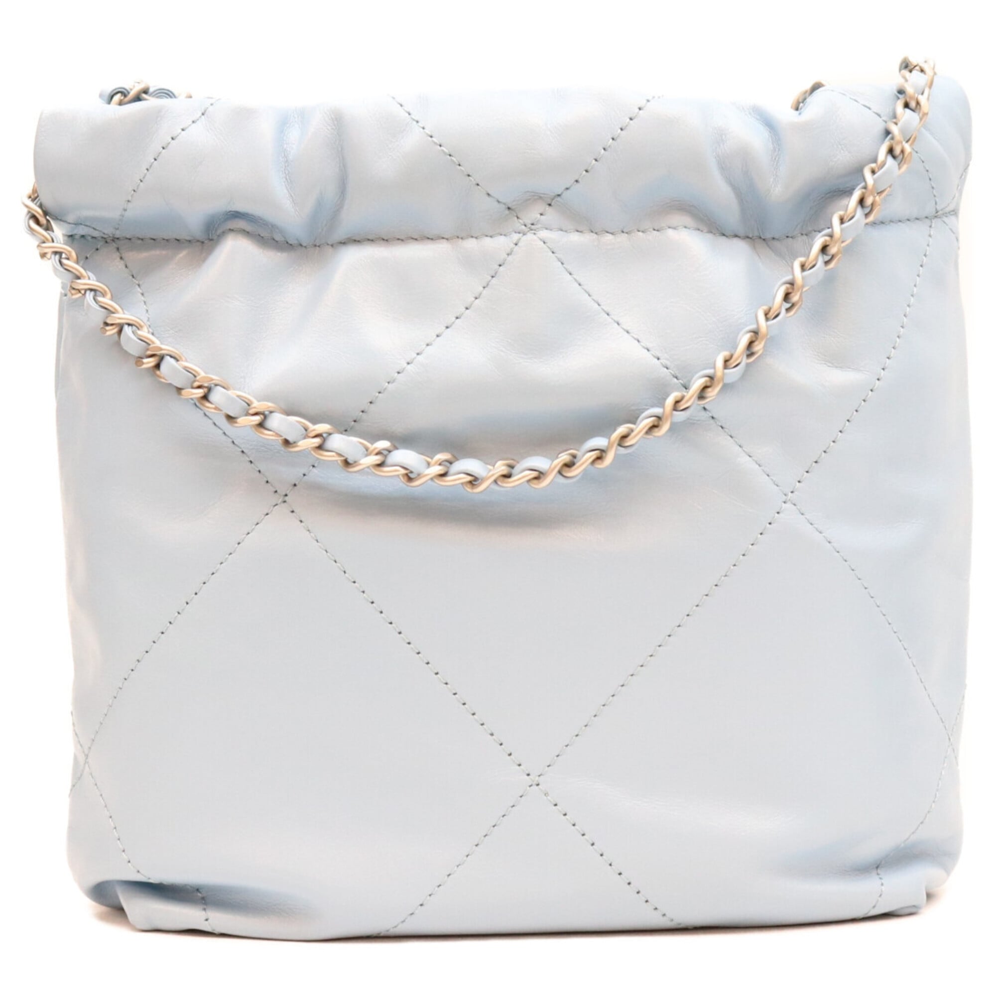 Chanel Blue Leather Shoulder Bag (Pre-Owned)