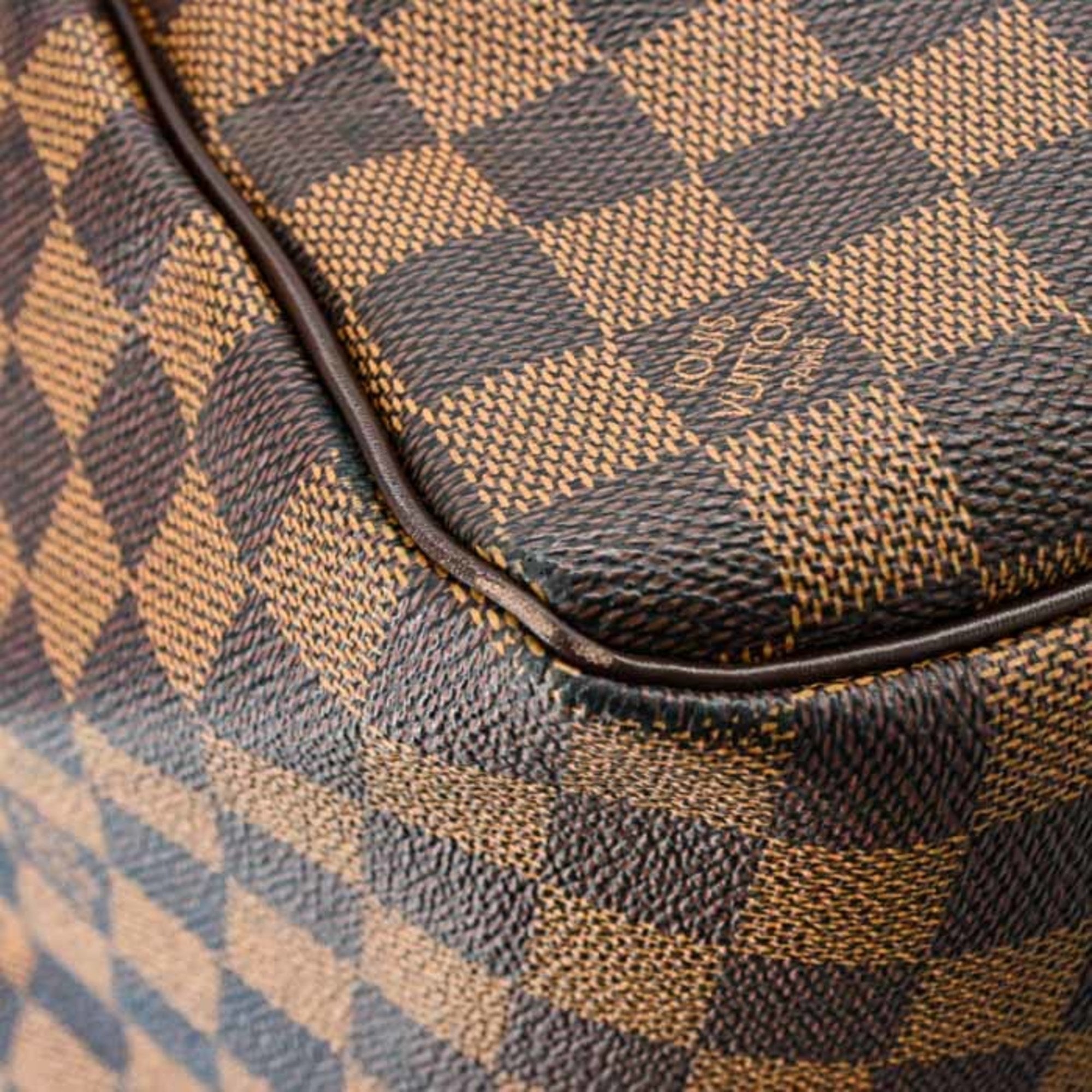 Louis Vuitton Brown Damier Canvas Damier Canvas Boston Bag (Pre-Owned)