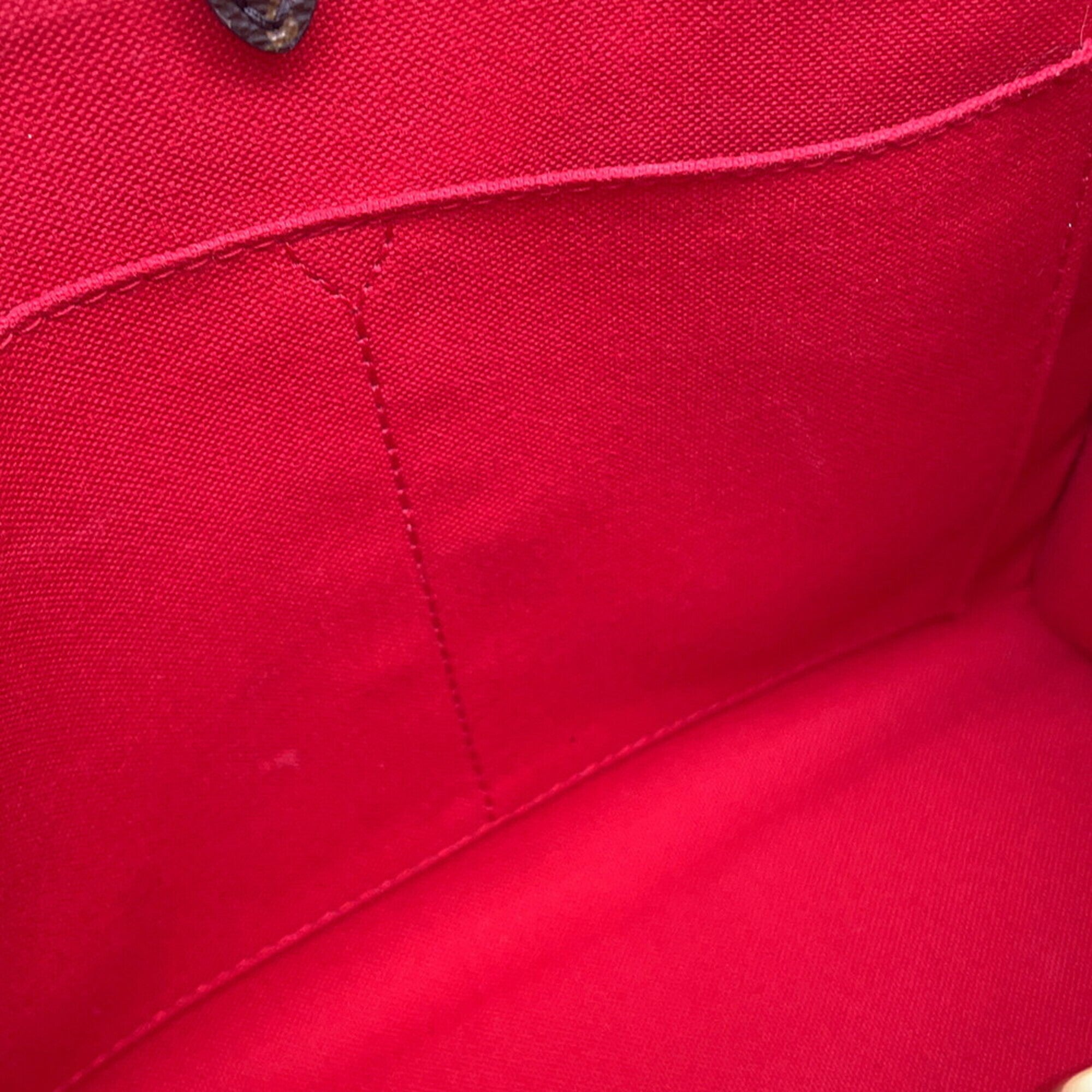 Louis Vuitton Red Color Monogram Reverse Handbag (Pre-Owned)