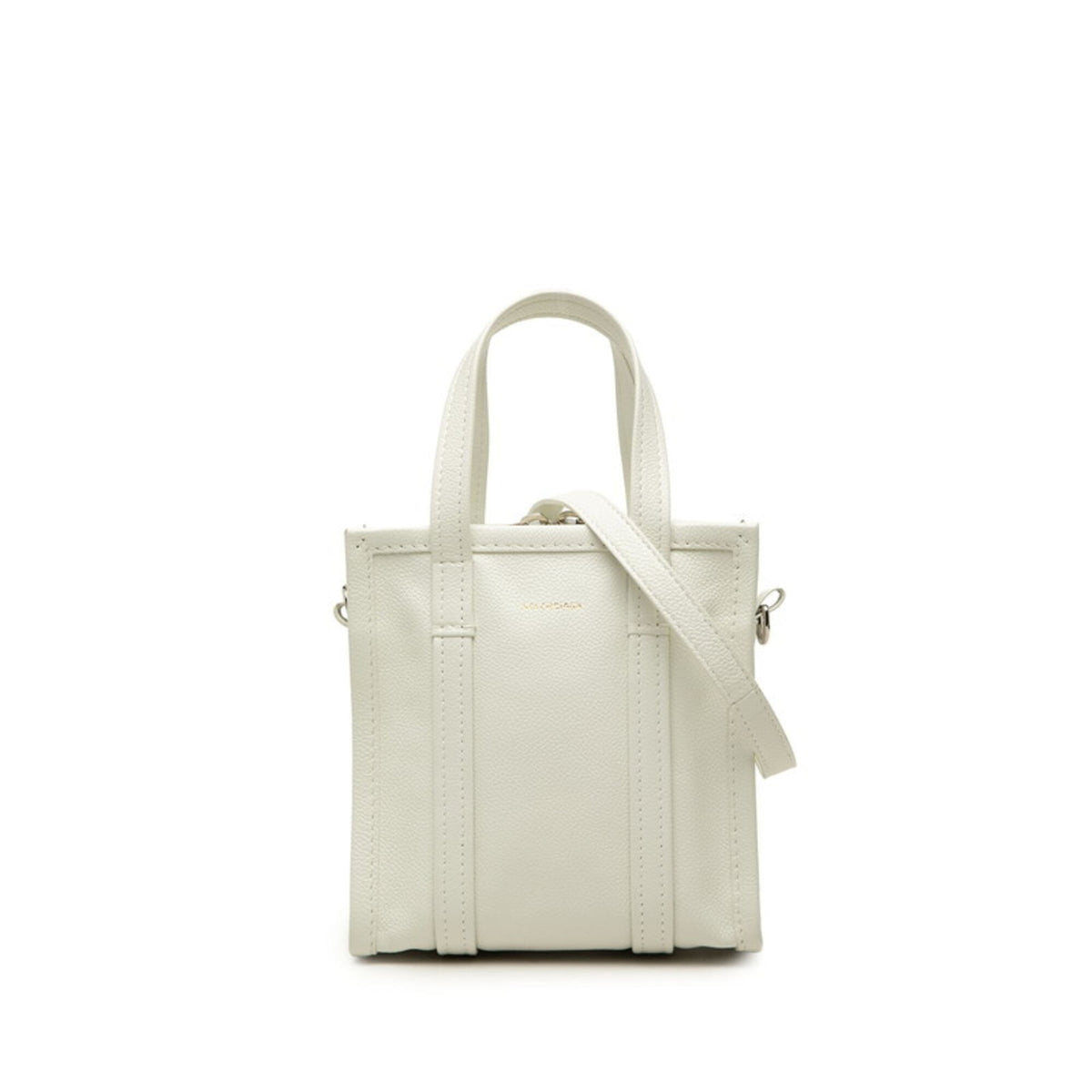Balenciaga White Leather Handbag Shoulder Bag (Pre-Owned)