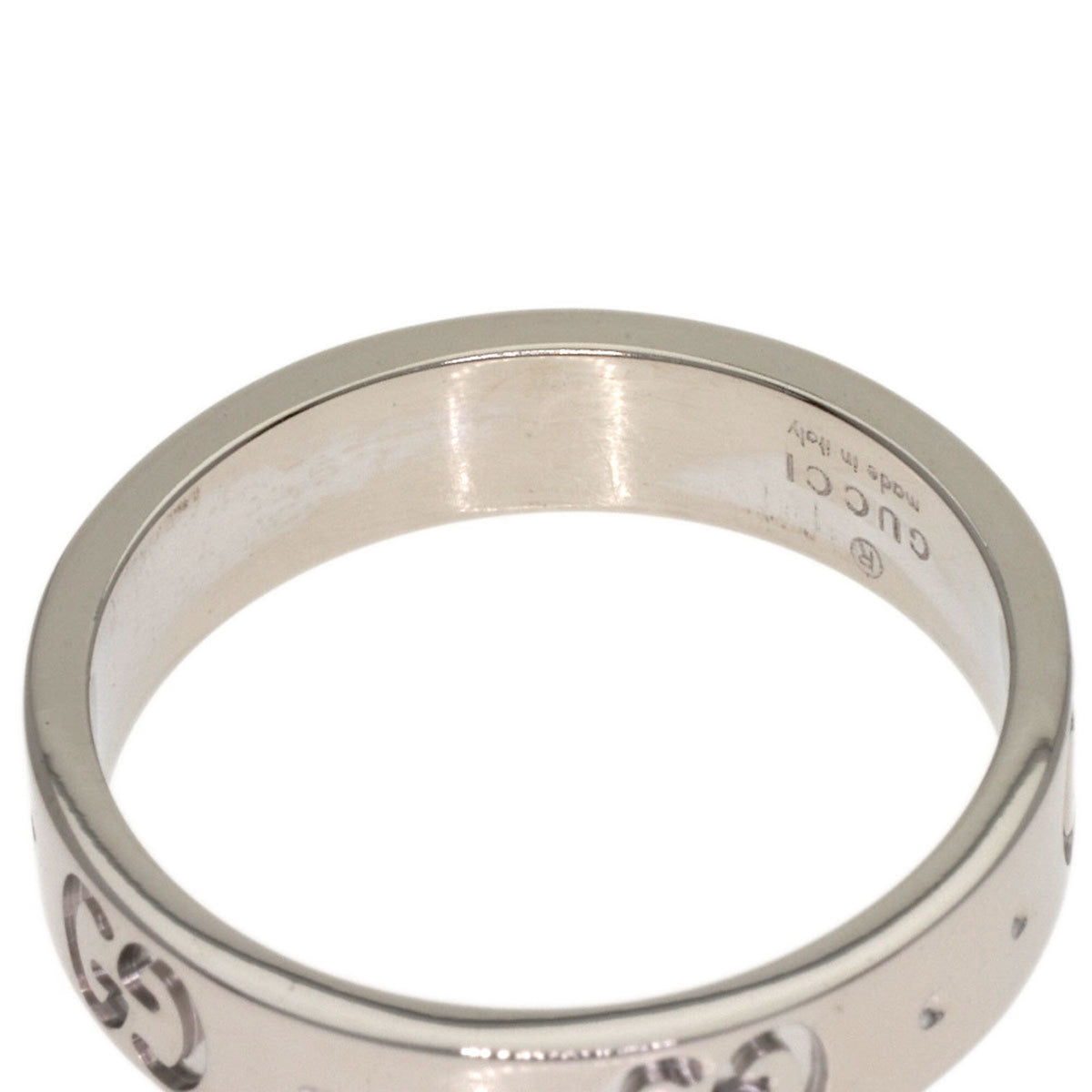 Gucci White Gold White Gold (18K) Band Ring (Pre-Owned)