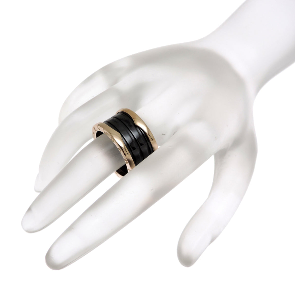 Bvlgari Pink Gold (18K) Ceramic Band Ring (Pre-Owned)