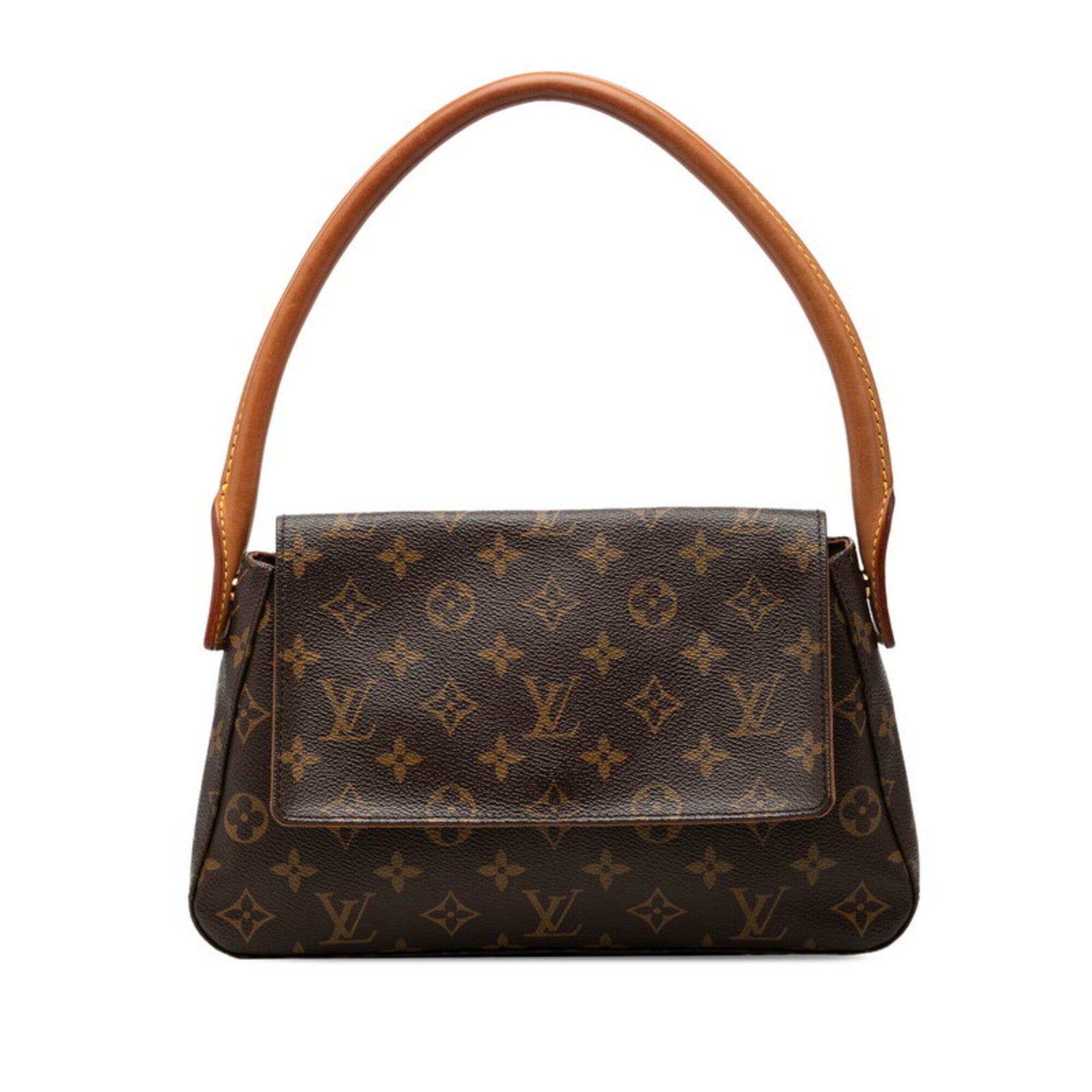 Louis Vuitton Brown Pvc Leather Handbag Shoulder Bag (Pre-Owned)