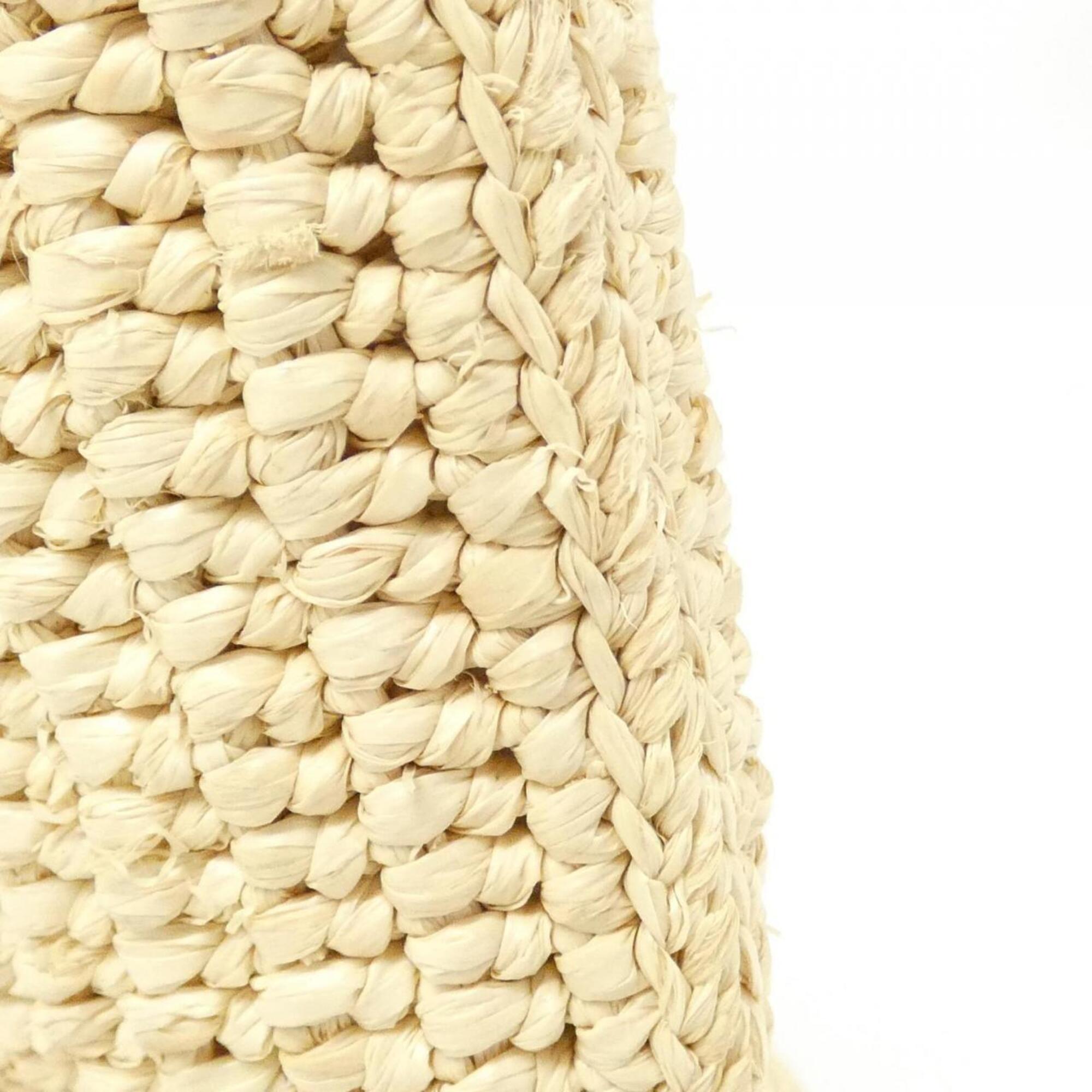 Loewe Beige Raffia Leather Handbag (Pre-Owned)