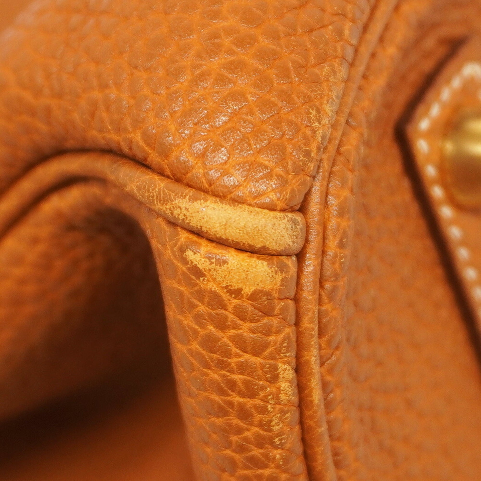 Hermes Gold Togo Leather Handbag (Pre-Owned)