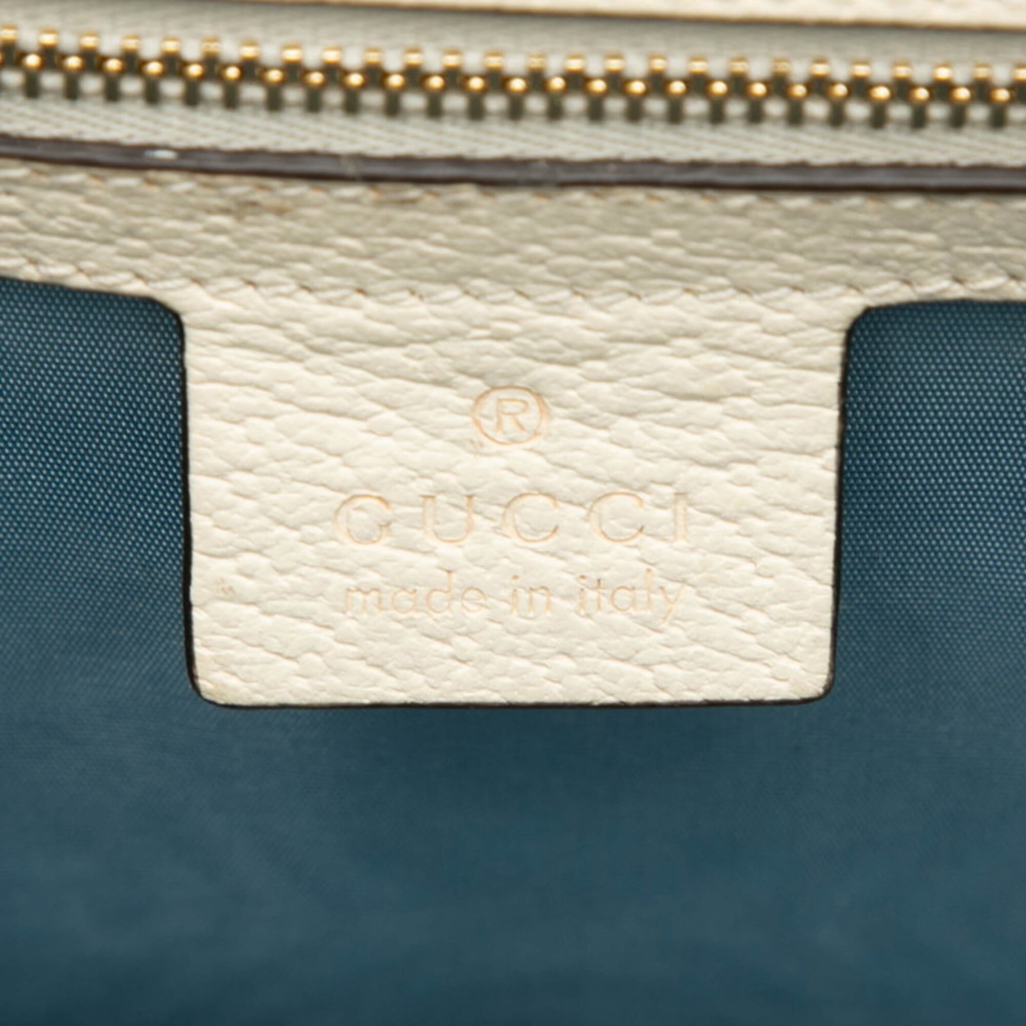 Gucci Ivory Multi-Color Leather Shoulder Bag (Pre-Owned)
