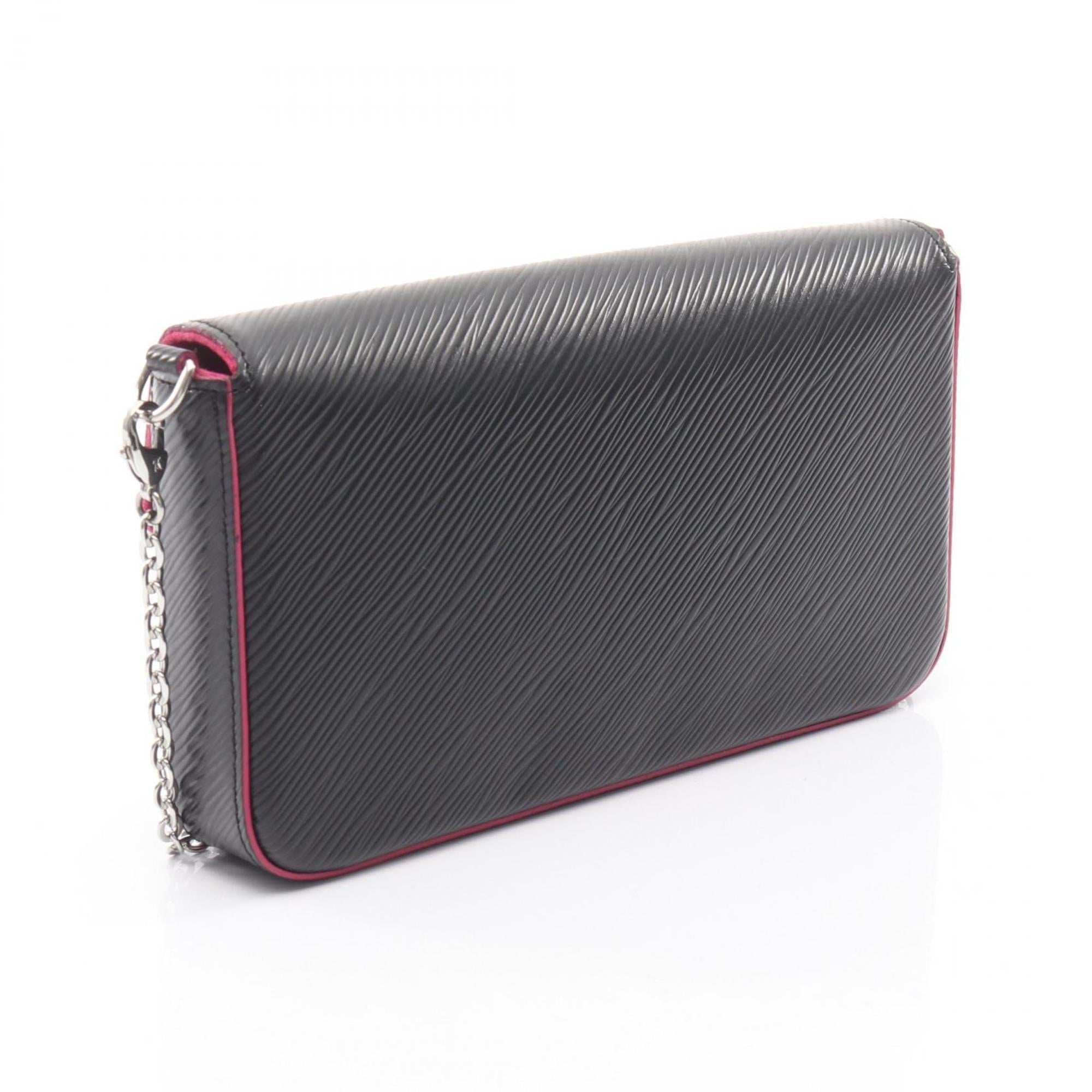 Louis Vuitton Black Hot Pink Noir Pink Leather Shoulder Bag (Pre-Owned)