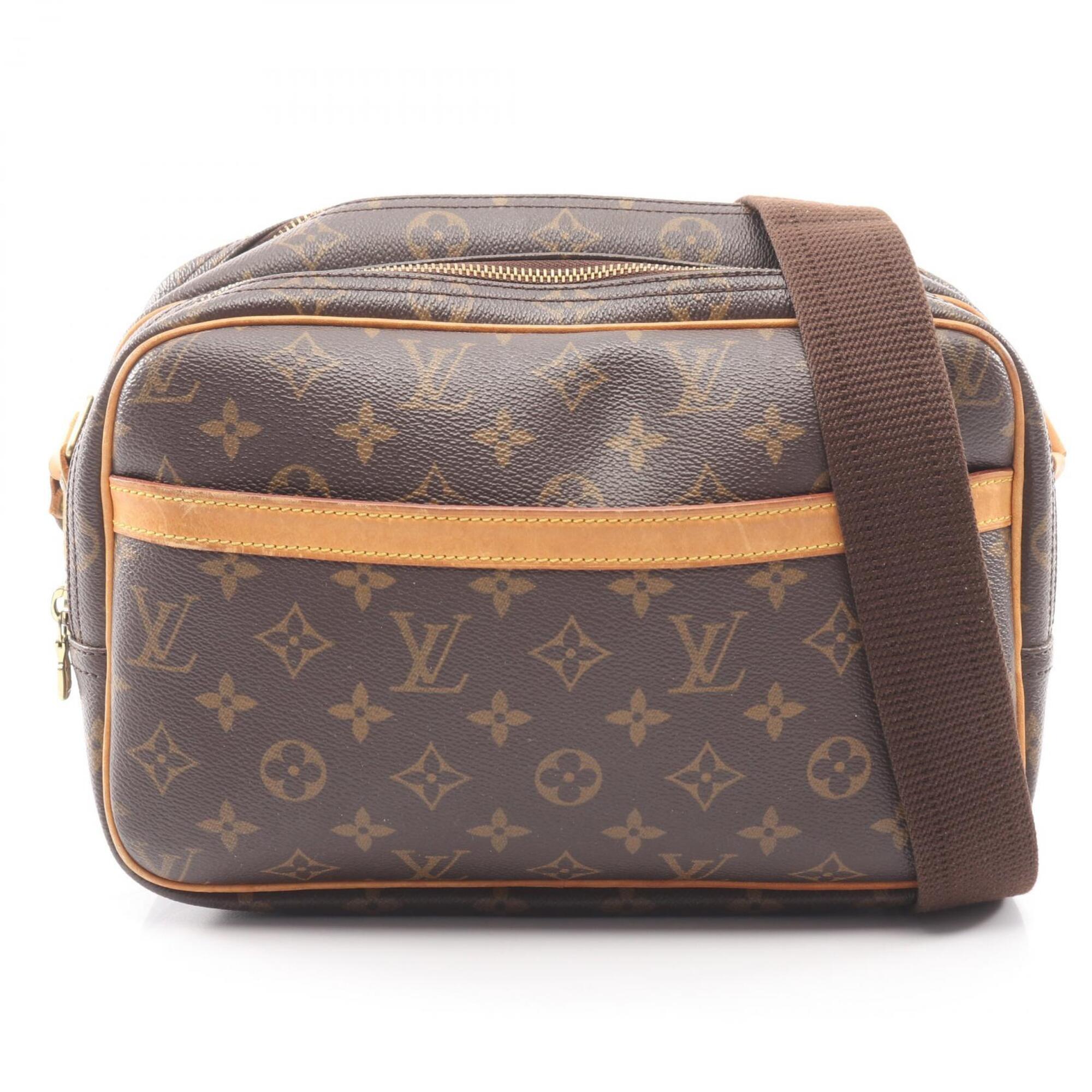 Louis Vuitton Brown Monogram Coated Canvas Leather Shoulder Bag (Pre-Owned)