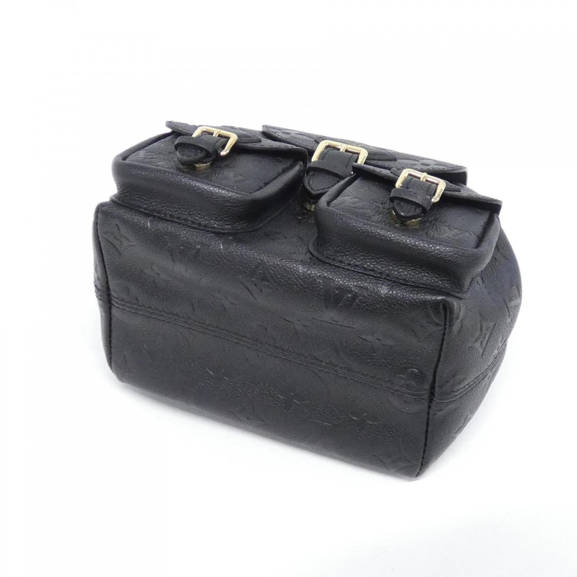 Louis Vuitton Black Leather Backpack (Pre-Owned)