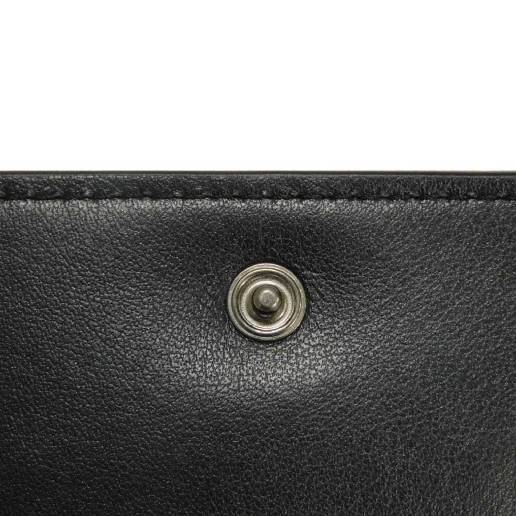 Fendi Black Gunmetal Wallet (Tri-Fold) (Pre-Owned)
