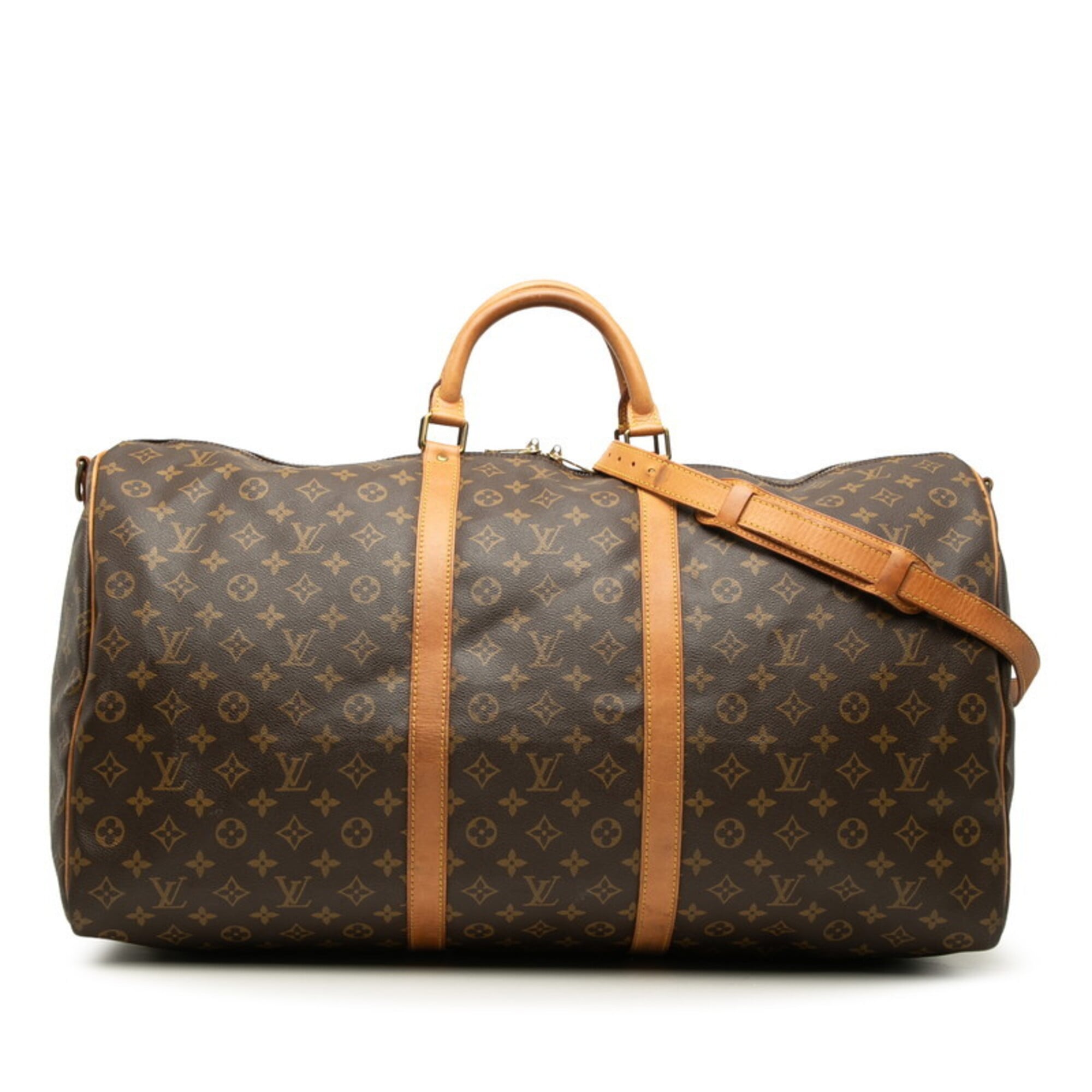 Louis Vuitton Brown Monogram Pvc Leather Boston Bag Shoulder Bag (Pre-Owned)