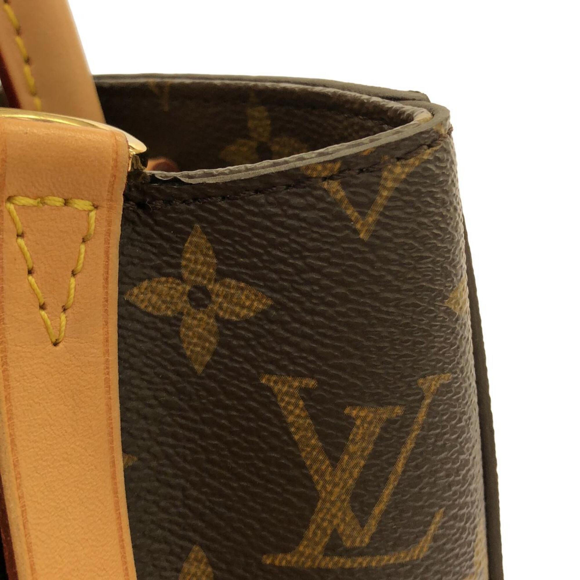 Louis Vuitton Monogram Marron Coated Canvas Handbag (Pre-Owned)