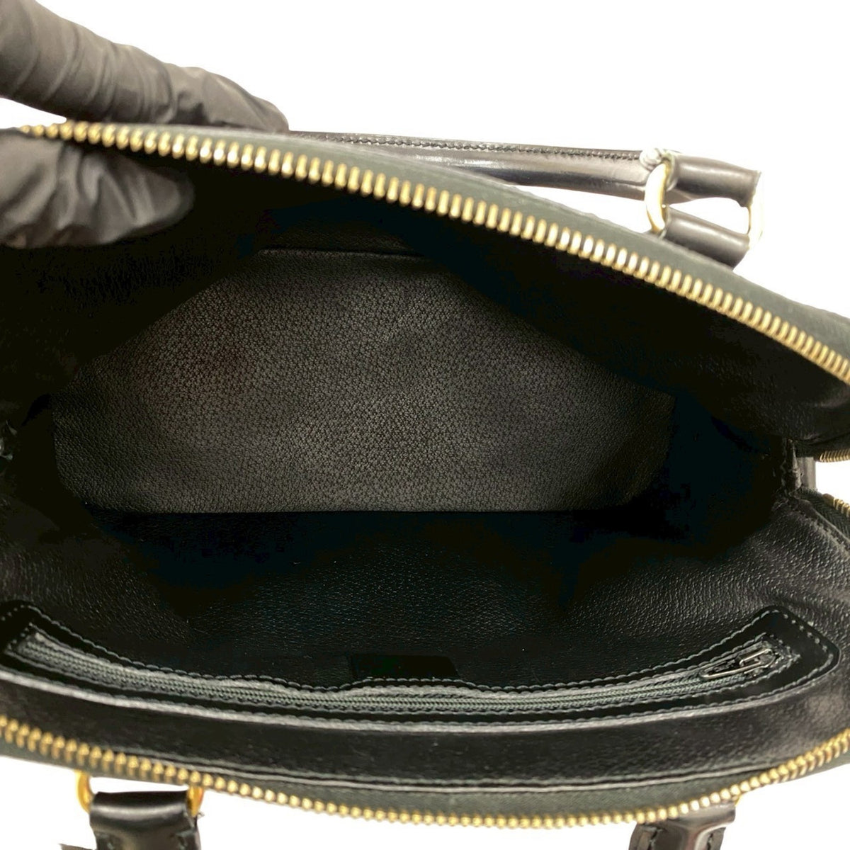 Celine Black Leather Pvc Boston Bag Handbag (Pre-Owned)