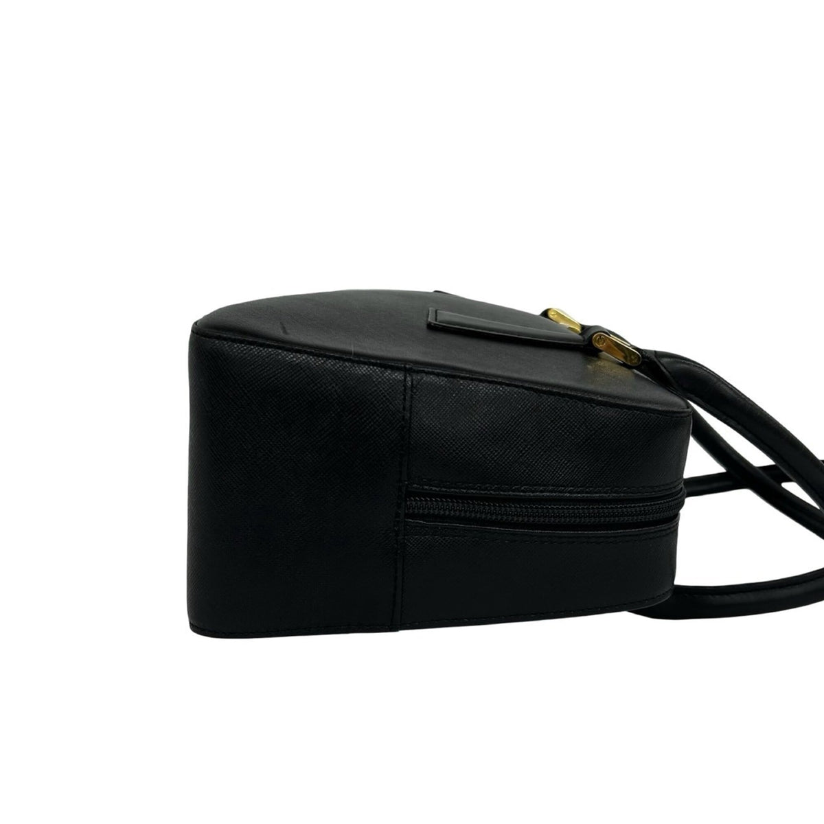 Burberry Black Leather Boston Bag Handbag Shoulder Bag (Pre-Owned)