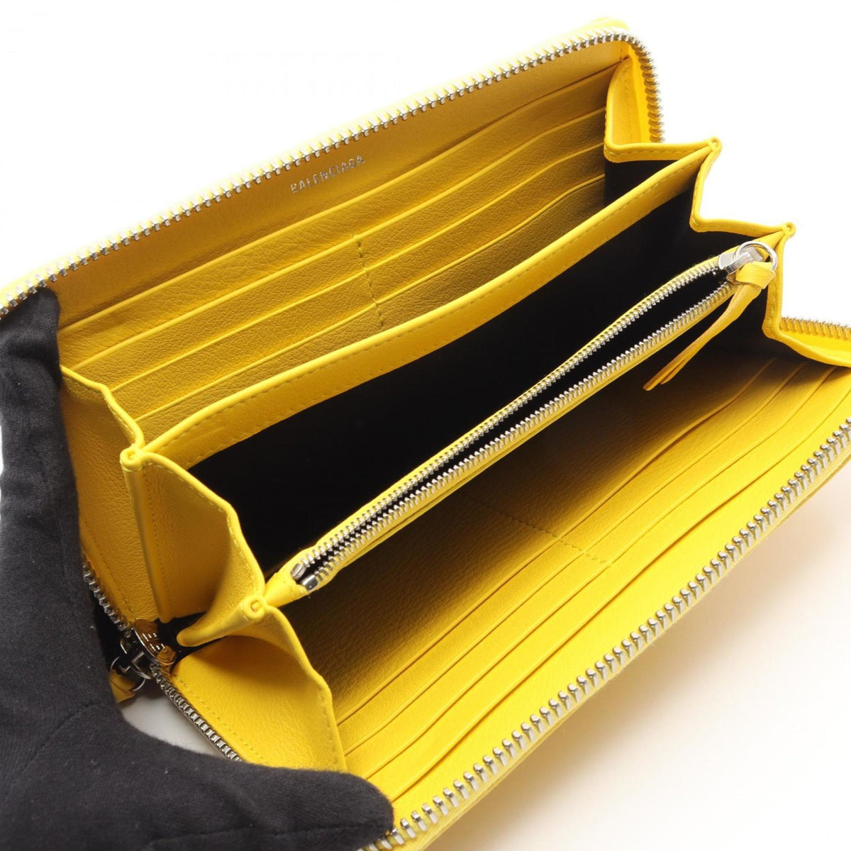 Balenciaga Yellow Leather Long Wallet (Bi-Fold) (Pre-Owned)