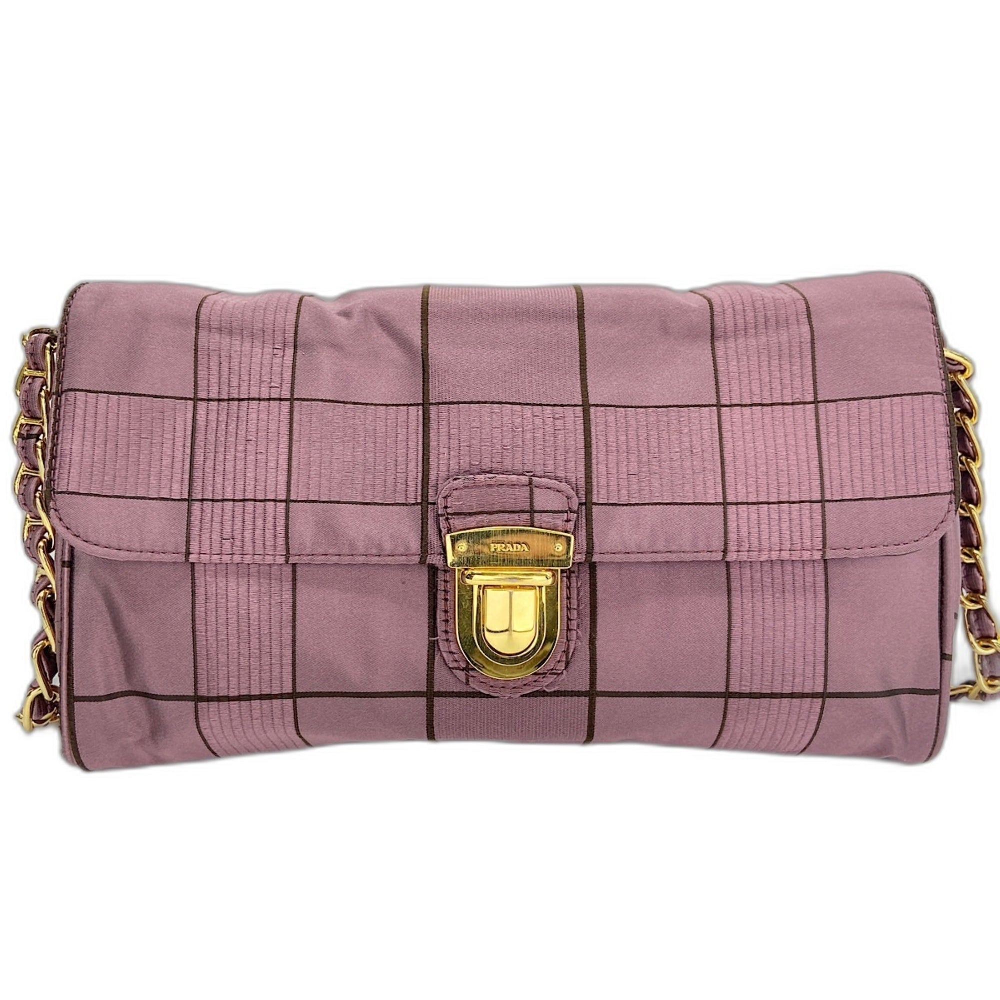 Prada Purple Nylon Shoulder Bag (Pre-Owned)
