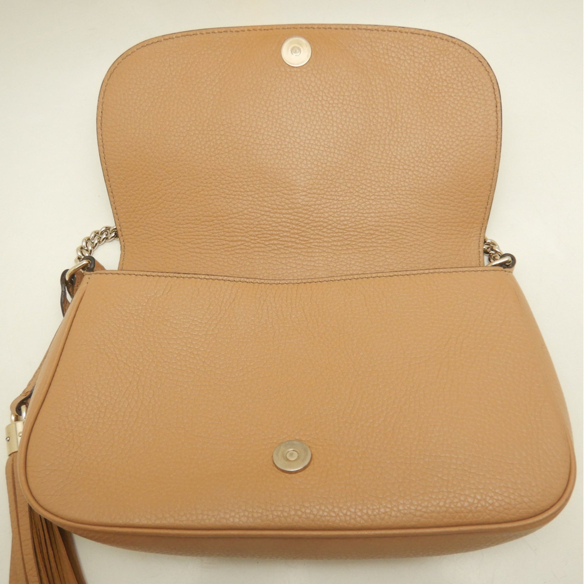 Gucci Brown Leather Shoulder Bag (Pre-Owned)