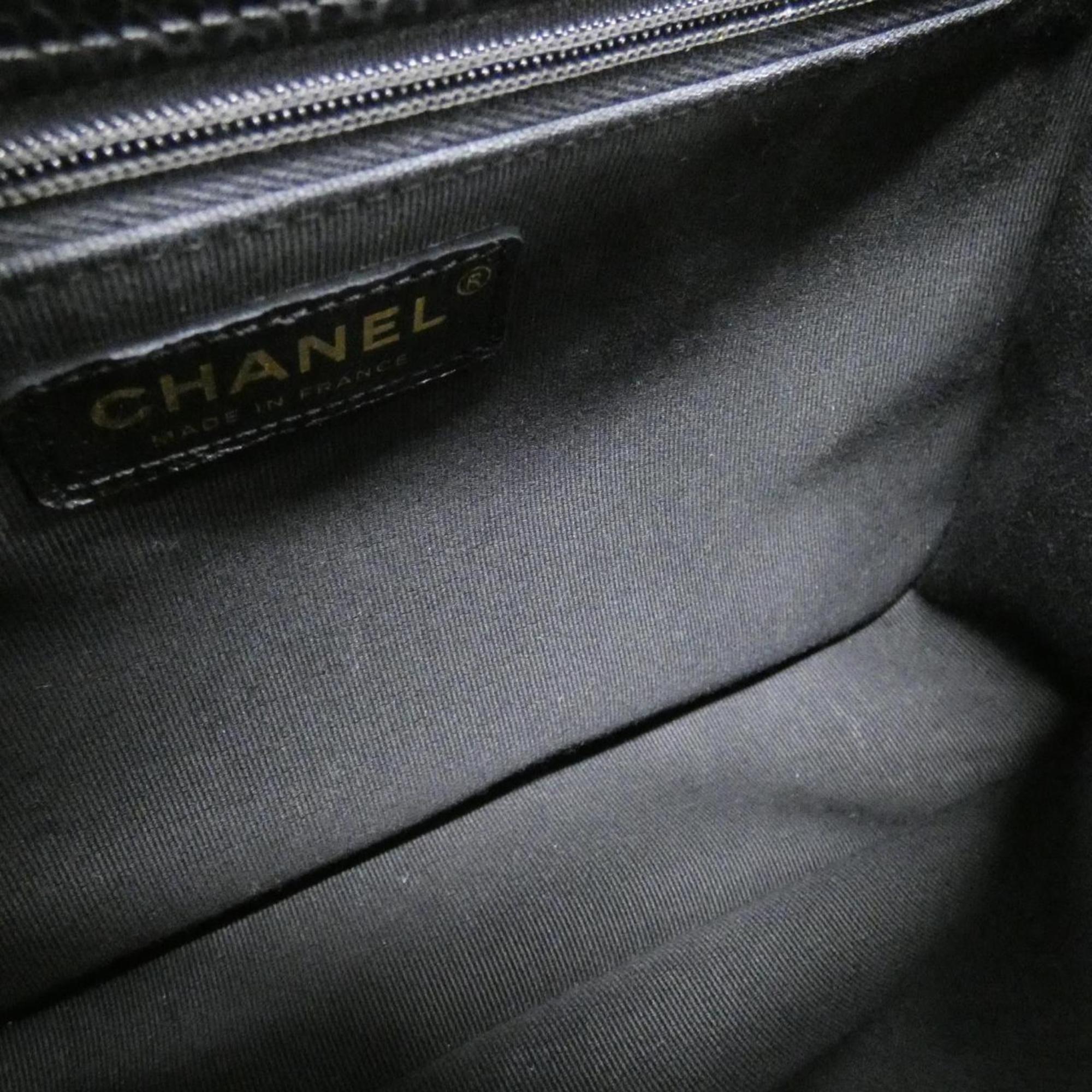 Chanel Black Grained Calfskin Backpack (Pre-Owned)