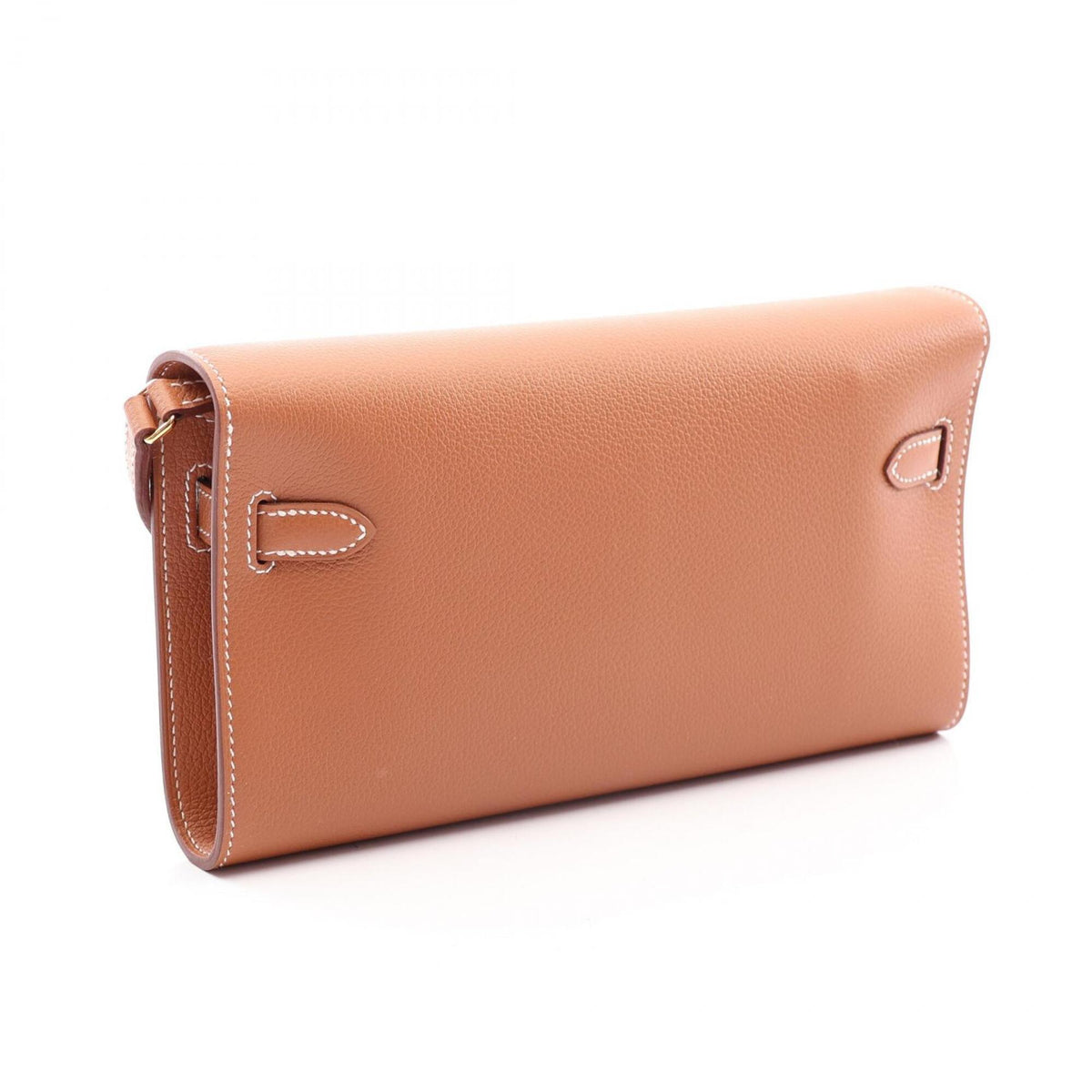 Hermes Brown Leather Handbag Shoulder Bag (Pre-Owned)