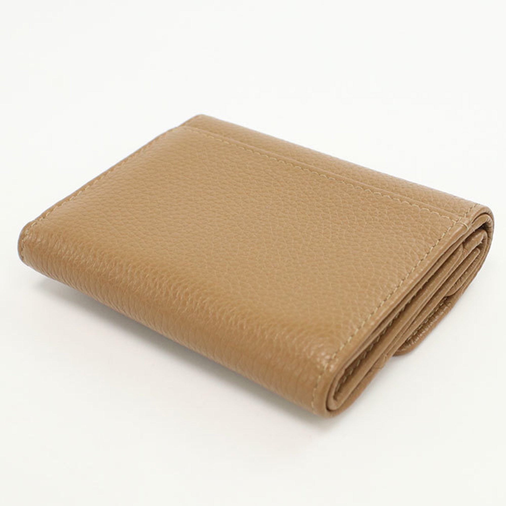 Miu Miu Brown Leather Wallet (Tri-Fold) (Pre-Owned)