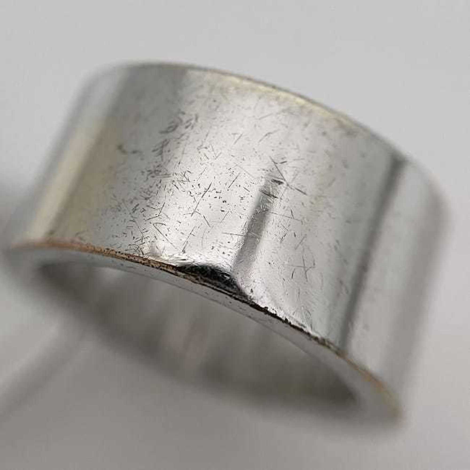 Christian Dior Silver Metal Band Ring (Pre-Owned)