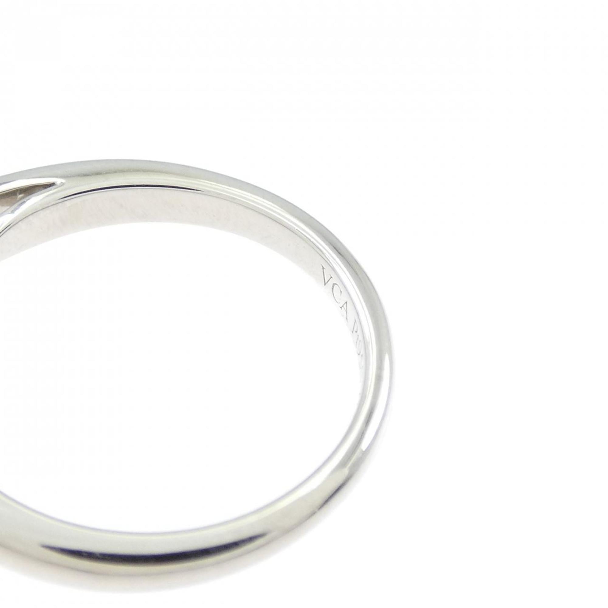 Van Cleef & Arpels Platinum Platinum 950 Band Ring (Pre-Owned)