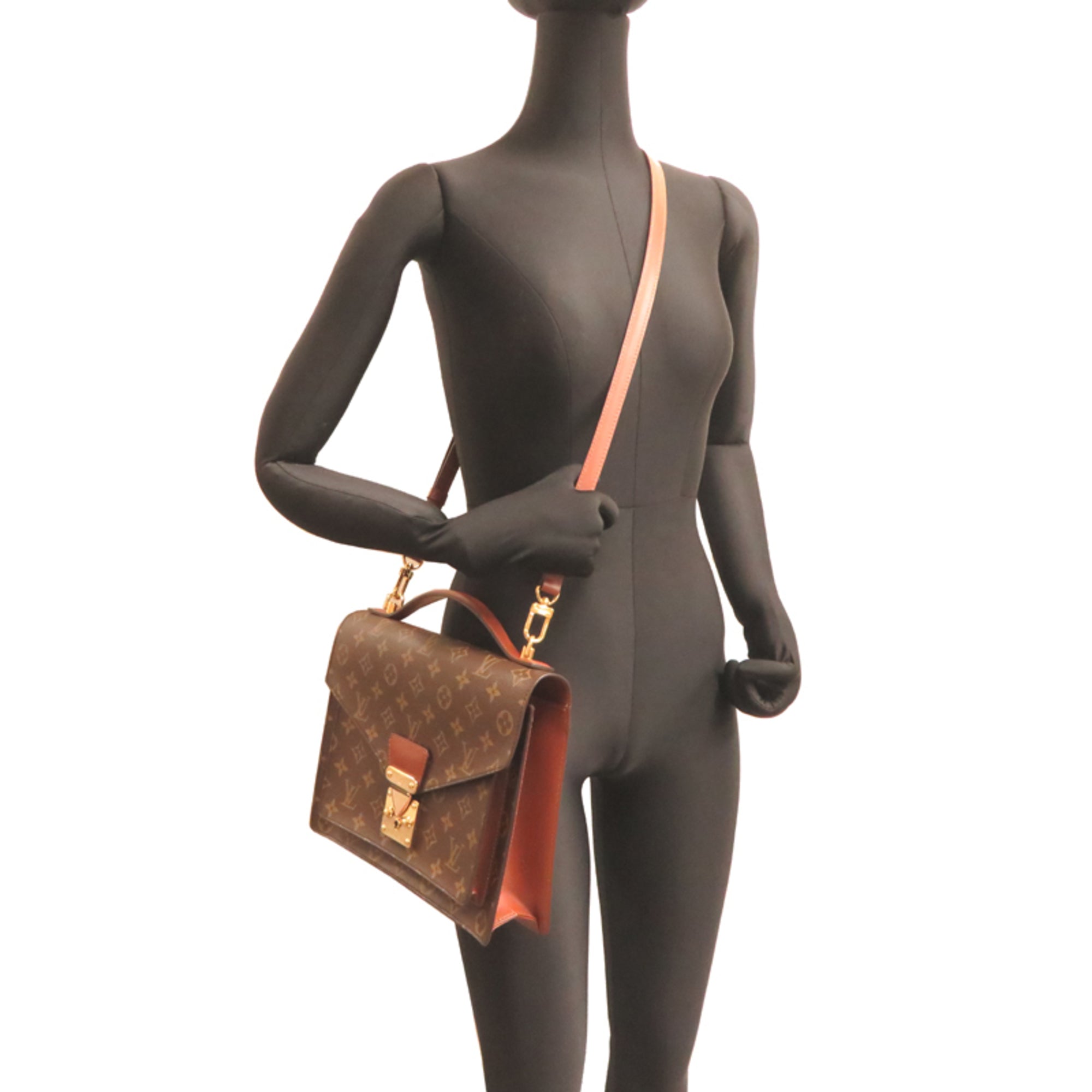 Louis Vuitton Brown Monogram Handbag (Pre-Owned)