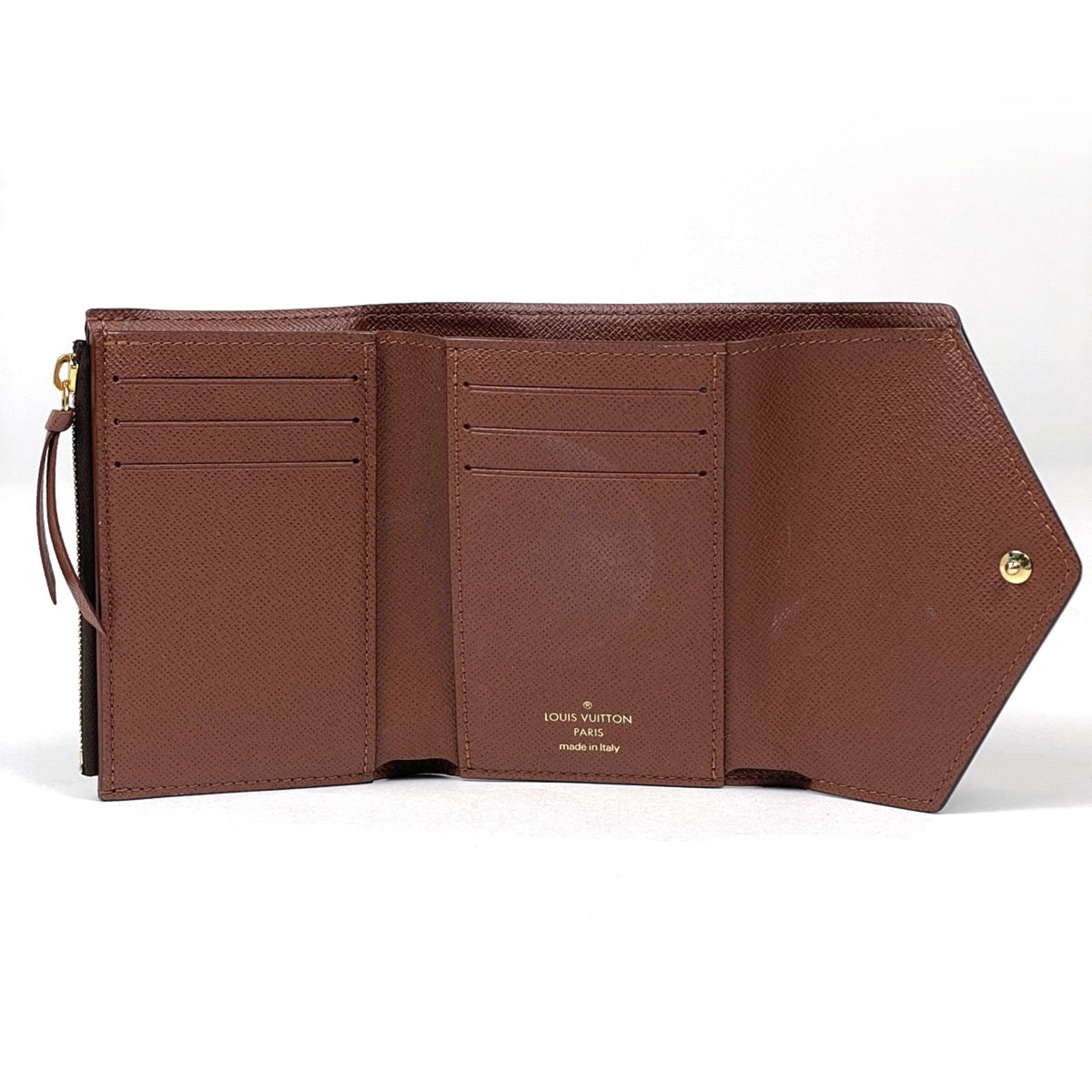 Louis Vuitton Brown Monogram Wallet (Tri-Fold) (Pre-Owned)