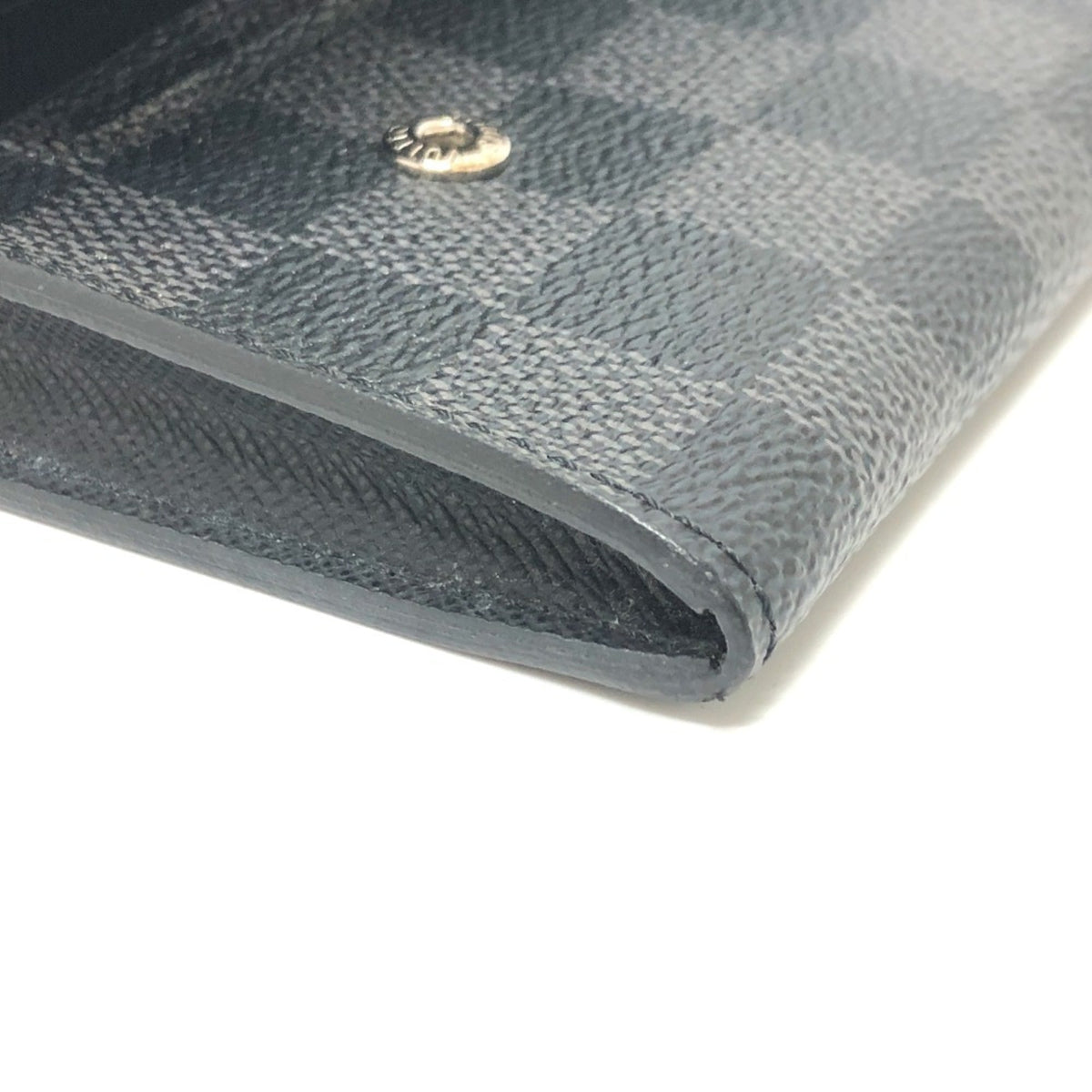 Louis Vuitton Black Damier Graphite Long Wallet (Bi-Fold) (Pre-Owned)