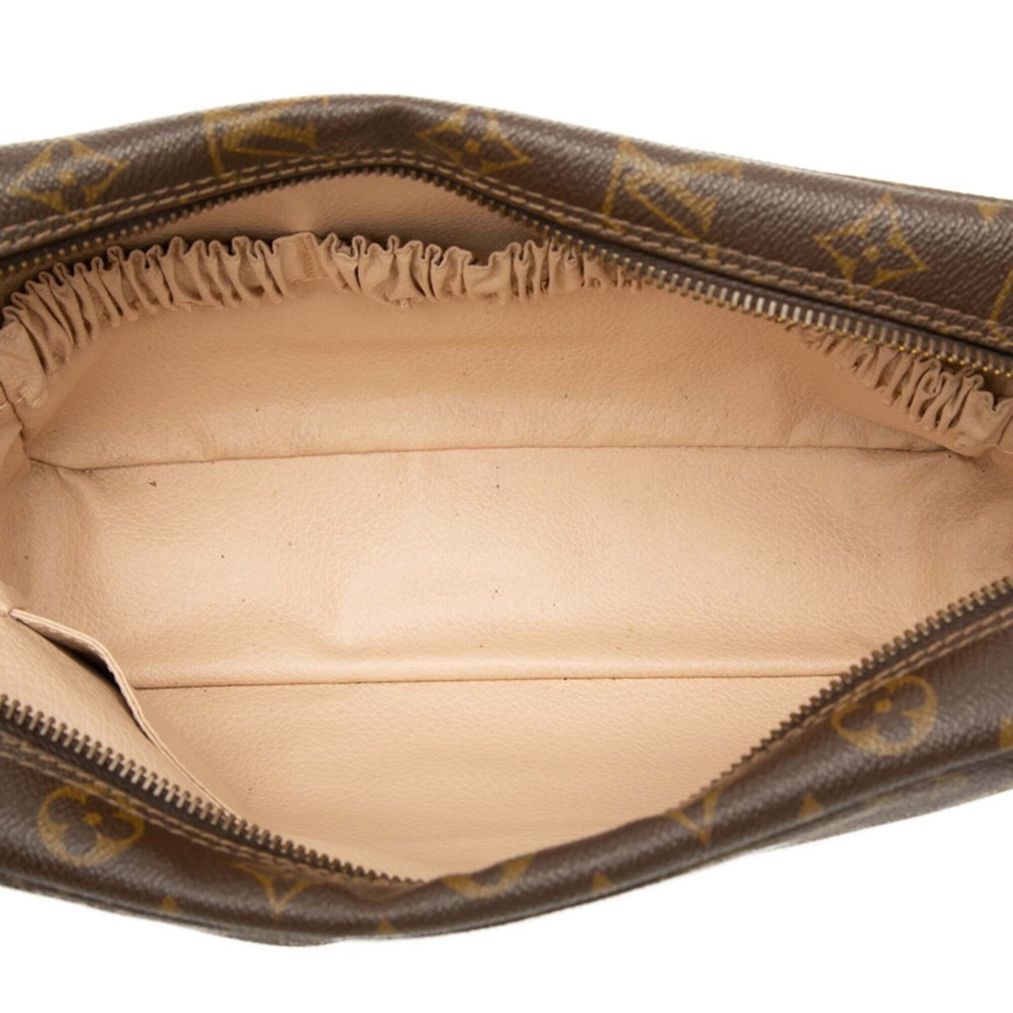 Louis Vuitton Brown Pvc Leather Clutch Bag (Pre-Owned)
