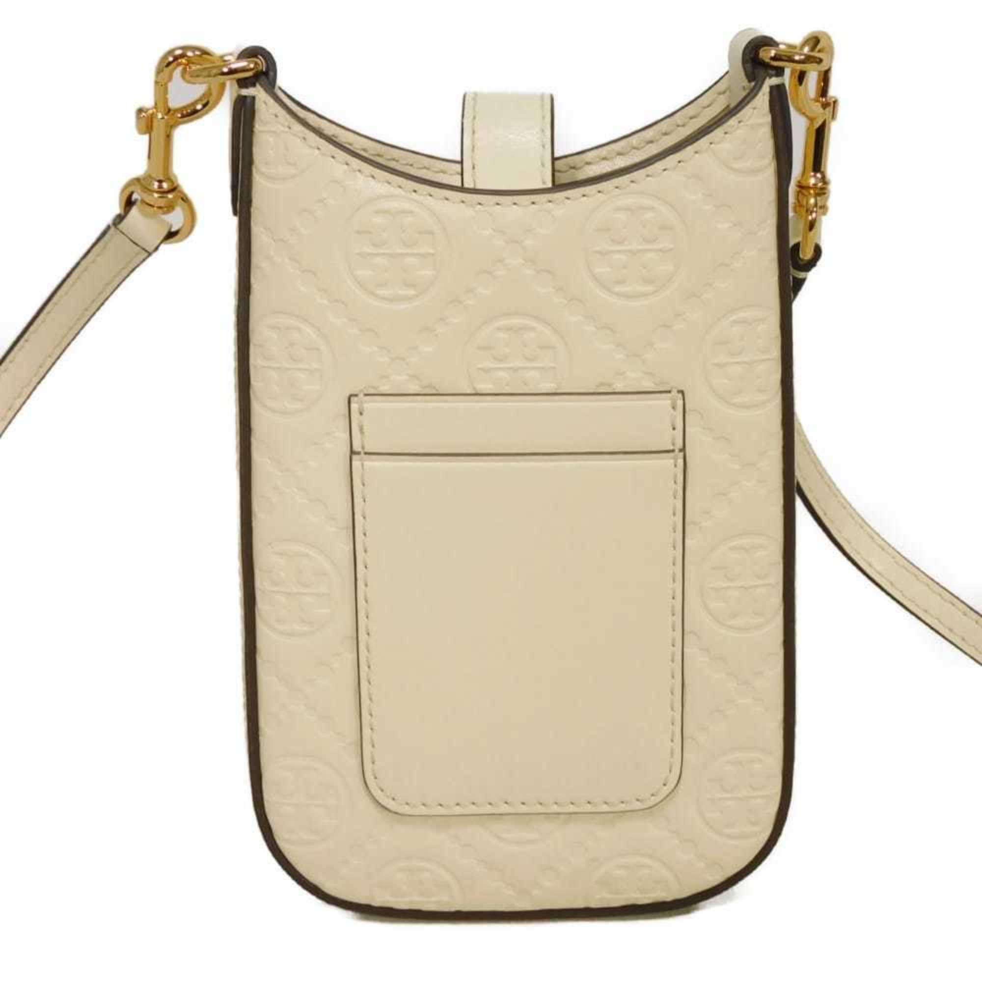 Tory Burch Cream White Leather Shoulder Bag (Pre-Owned)