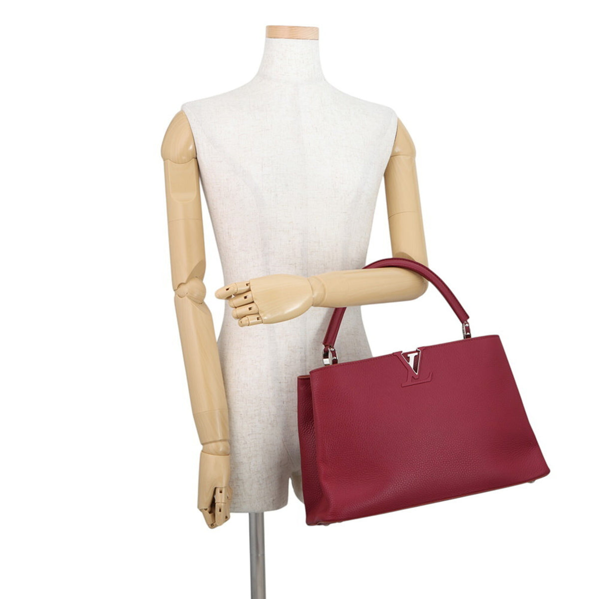 Louis Vuitton Bordeaux Salmon Pink Leather Handbag (Pre-Owned)