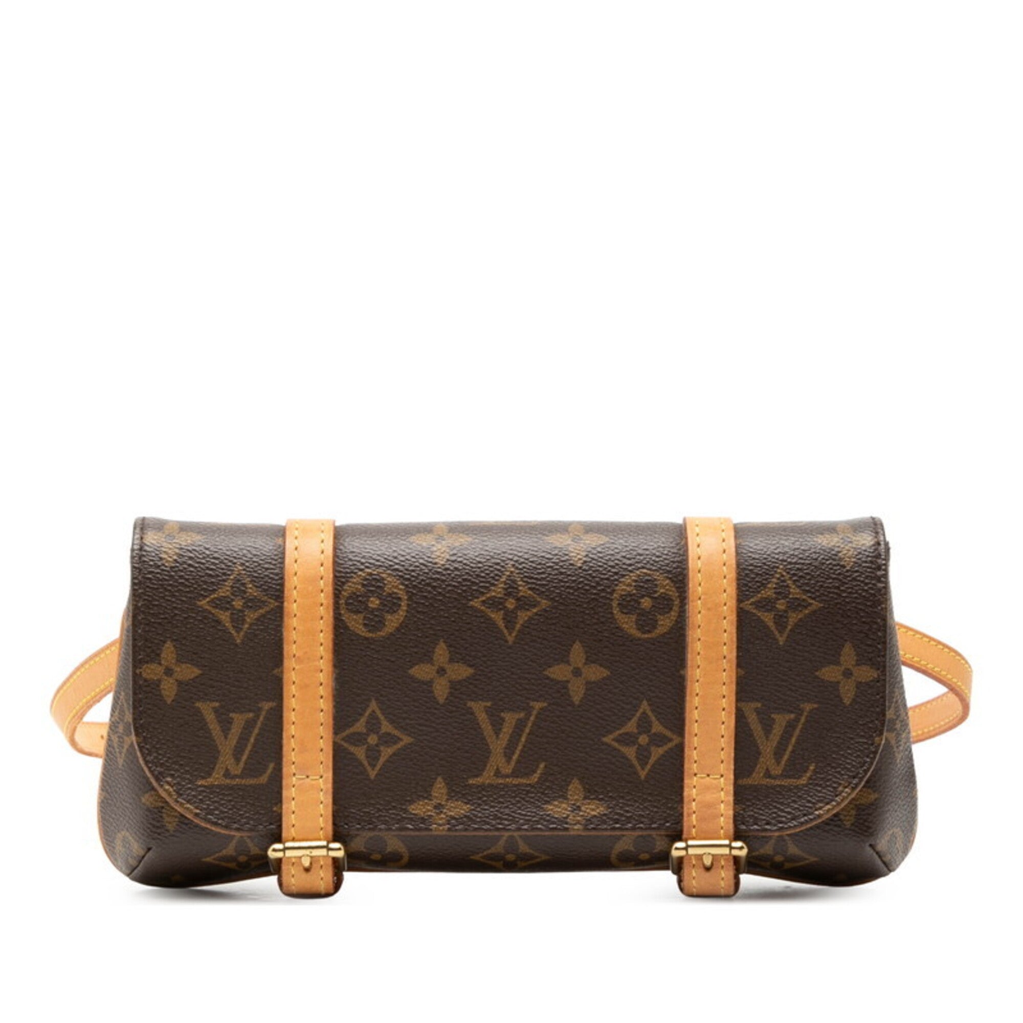 Louis Vuitton Brown Pvc Leather Fanny Pack Sling Bag (Pre-Owned)