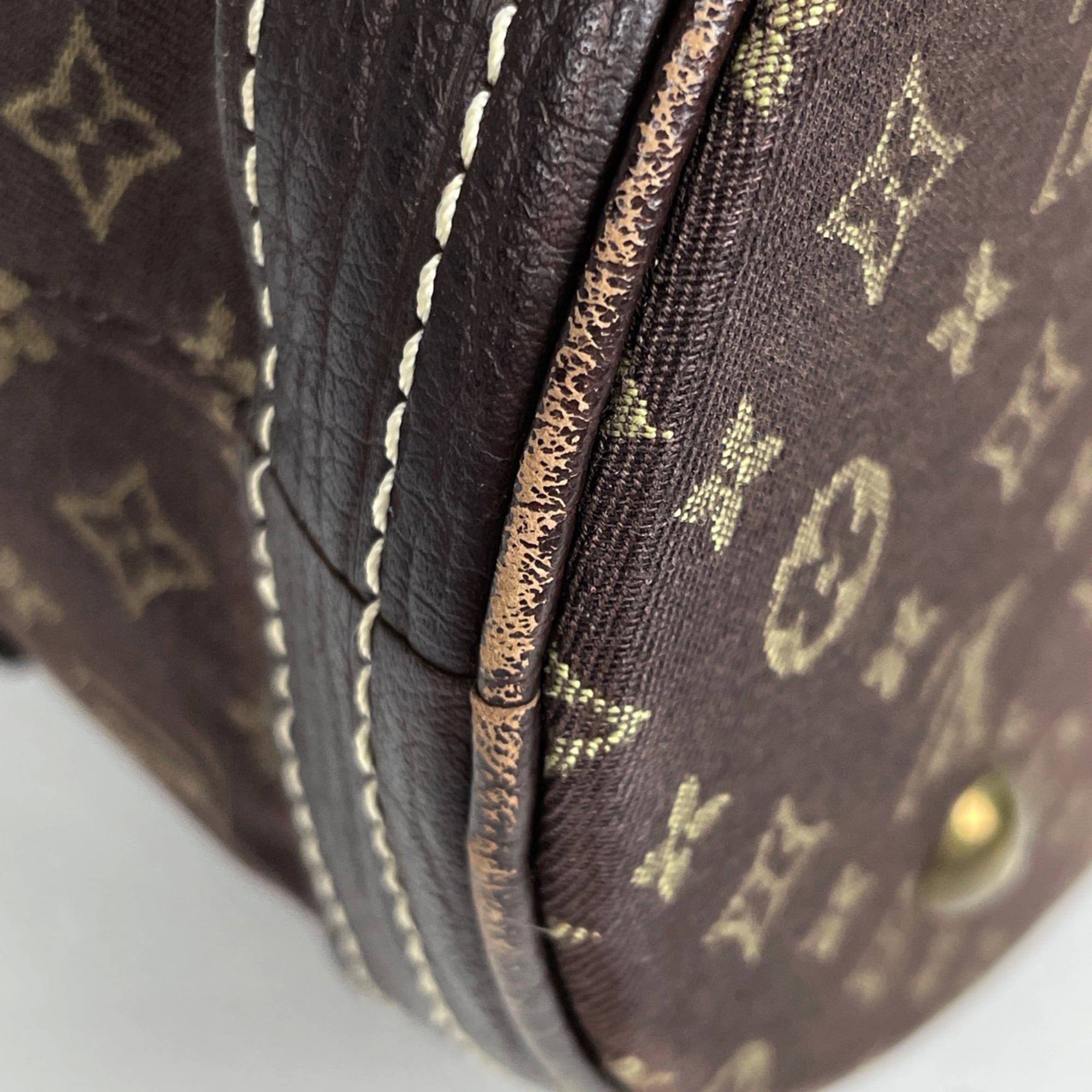 Louis Vuitton Brown Ebene Monogram Pouch Shoulder Bag Tote Bag (Pre-Owned)