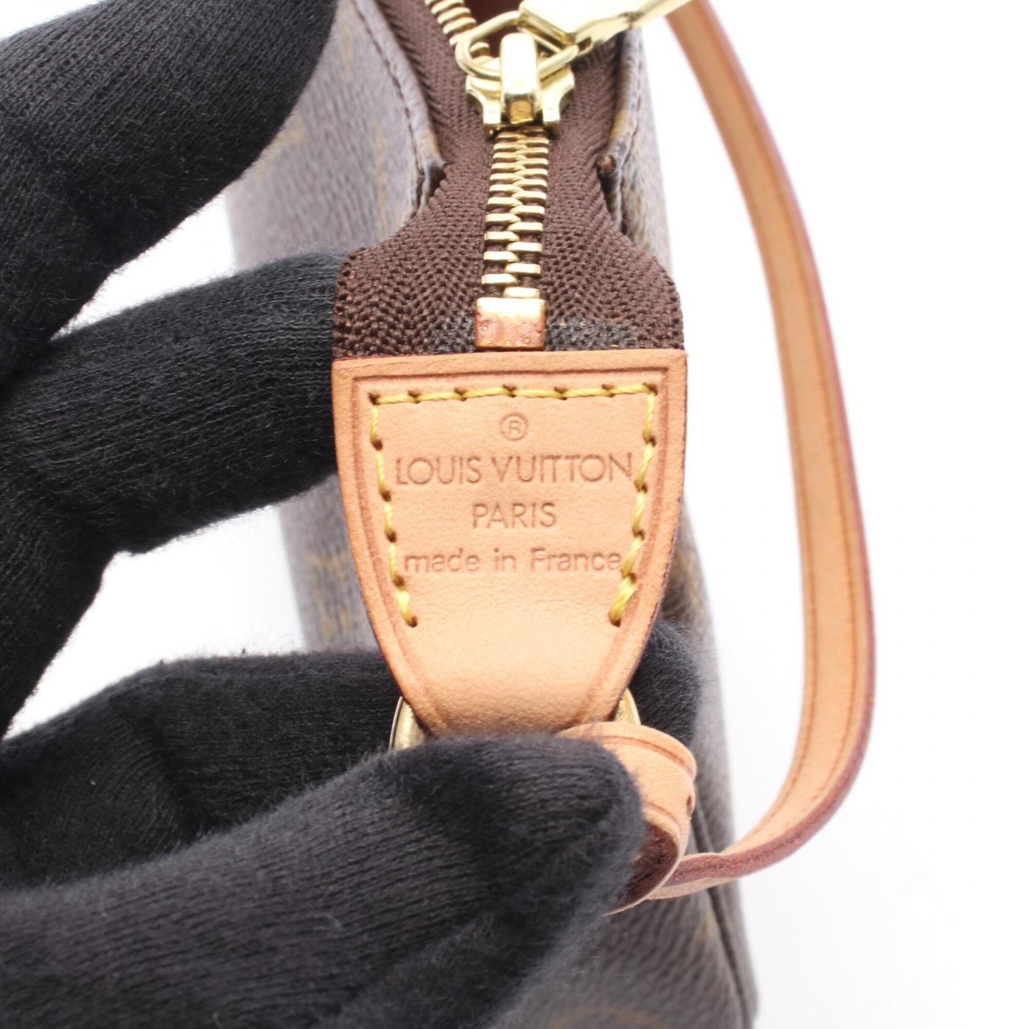 Louis Vuitton Brown Coated Canvas Pvc Monogram Leather Handbag (Pre-Owned)