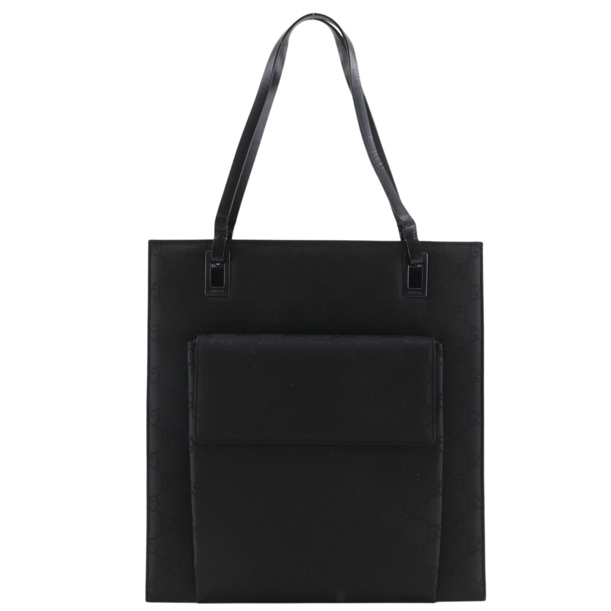 Gucci Black Nylon Canvas Tote Bag (Pre-Owned)