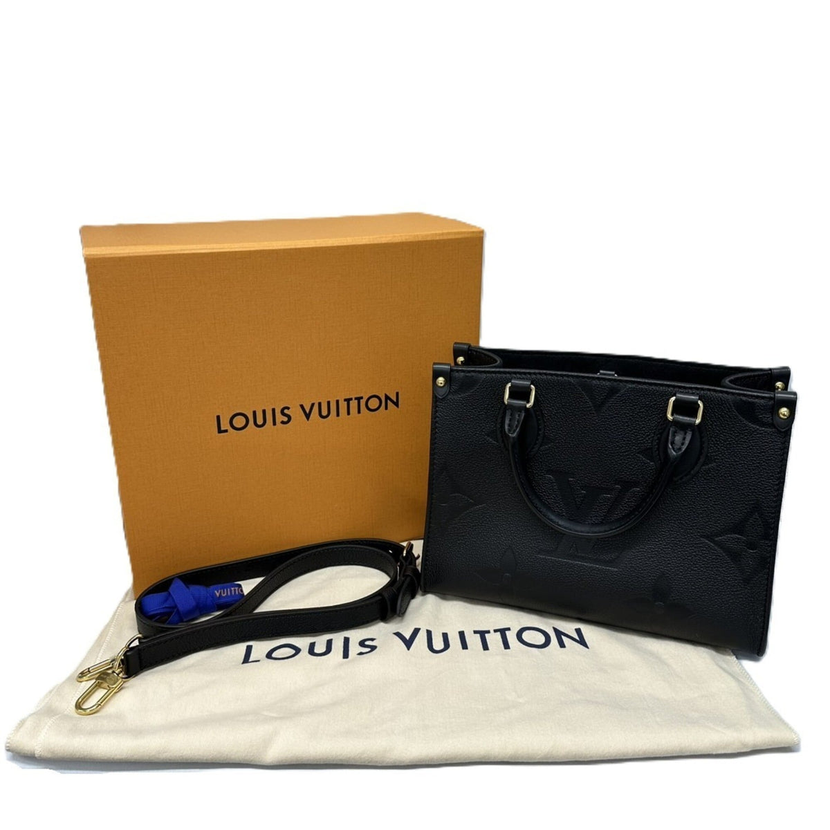 Louis Vuitton Monogram Empreinte Black Noir Monogram Empreinte Handbag Shoulder Bag (Pre-Owned)