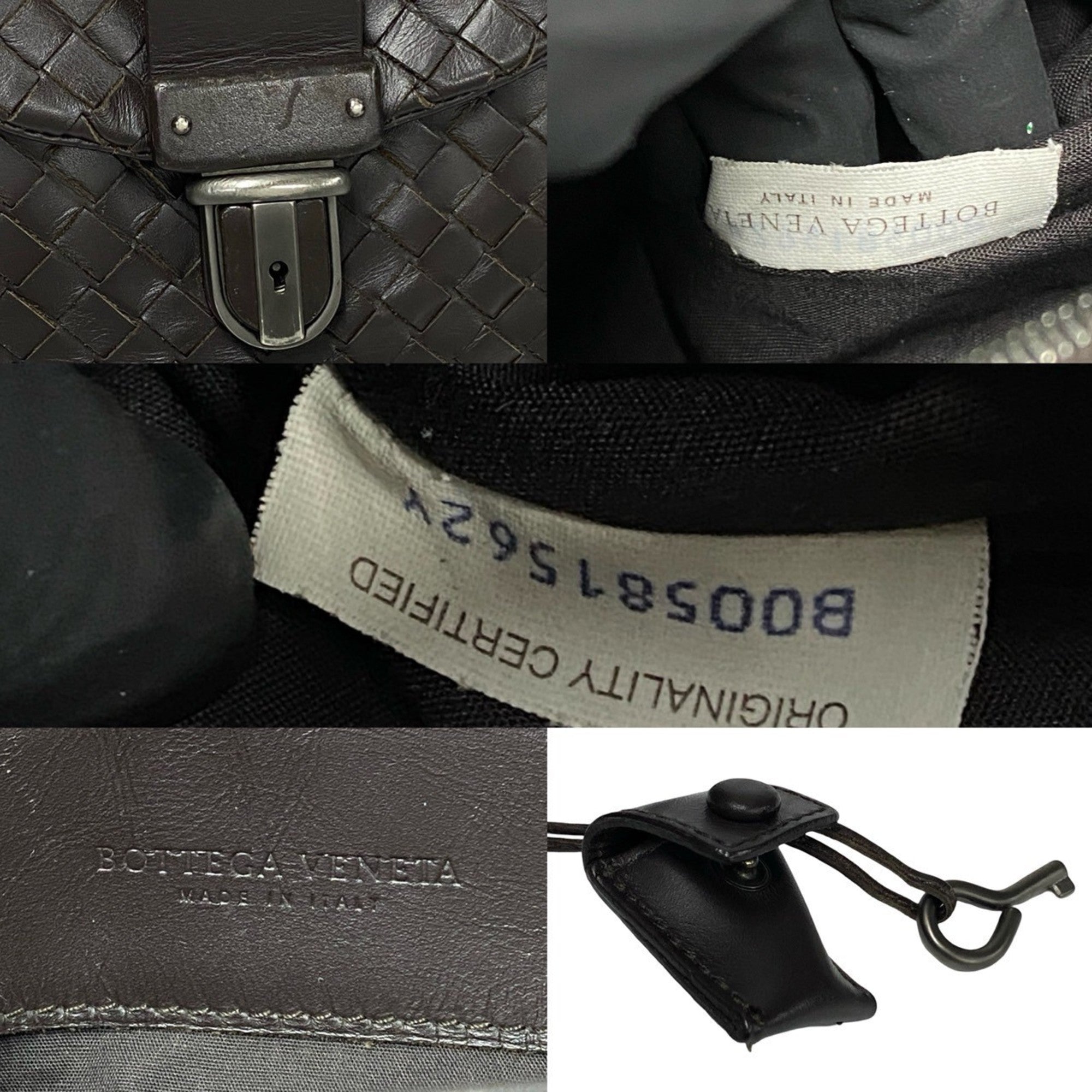 Bottega Veneta Brown Leather Handbag Tote Bag (Pre-Owned)