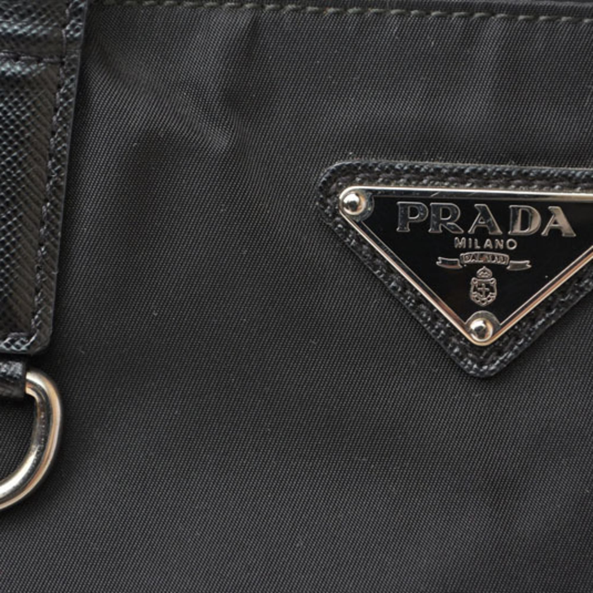 Prada Black Nero Nylon Tote Bag (Pre-Owned)