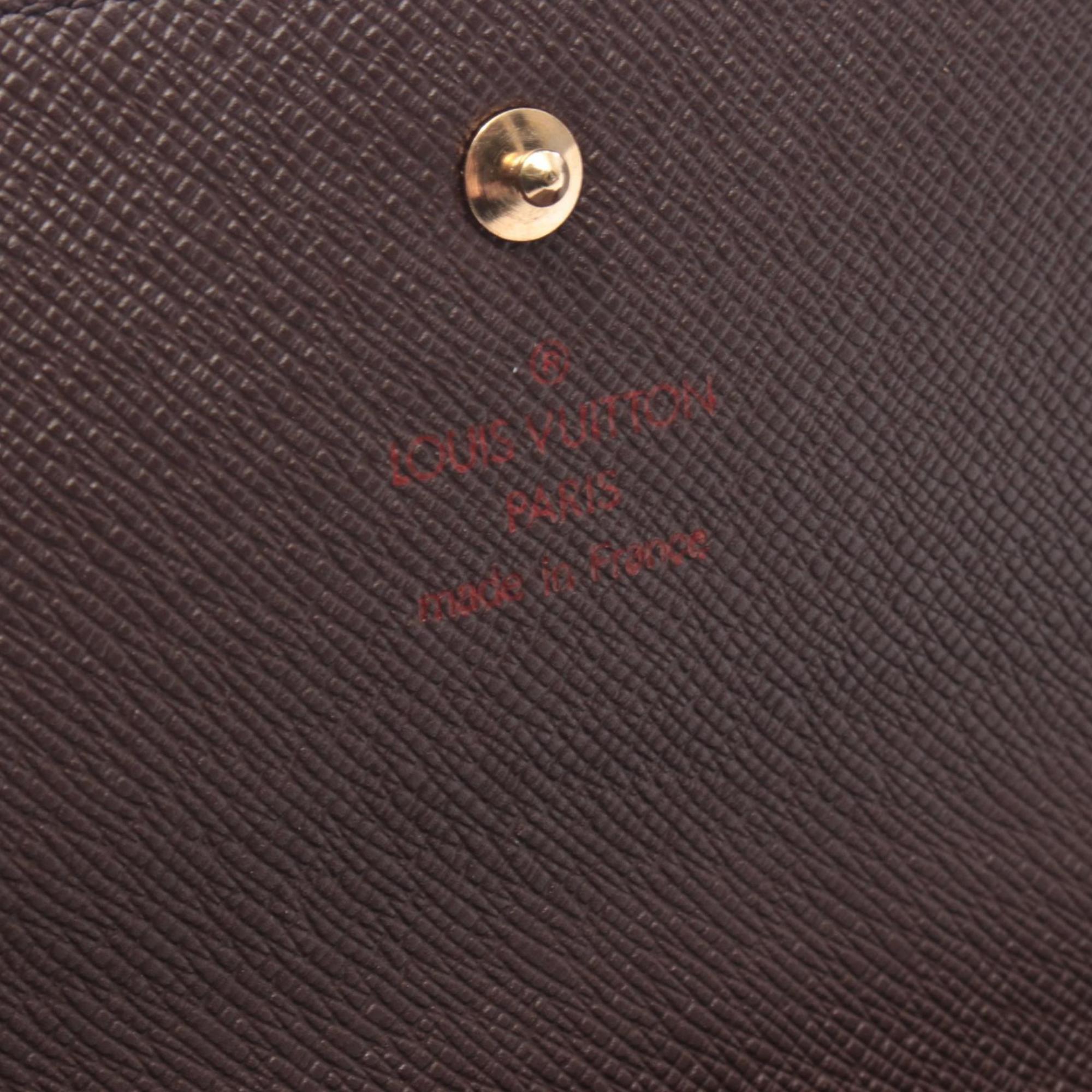 Louis Vuitton Brown Damier Canvas Damier Canvas Long Wallet (Tri-Fold) (Pre-Owned)