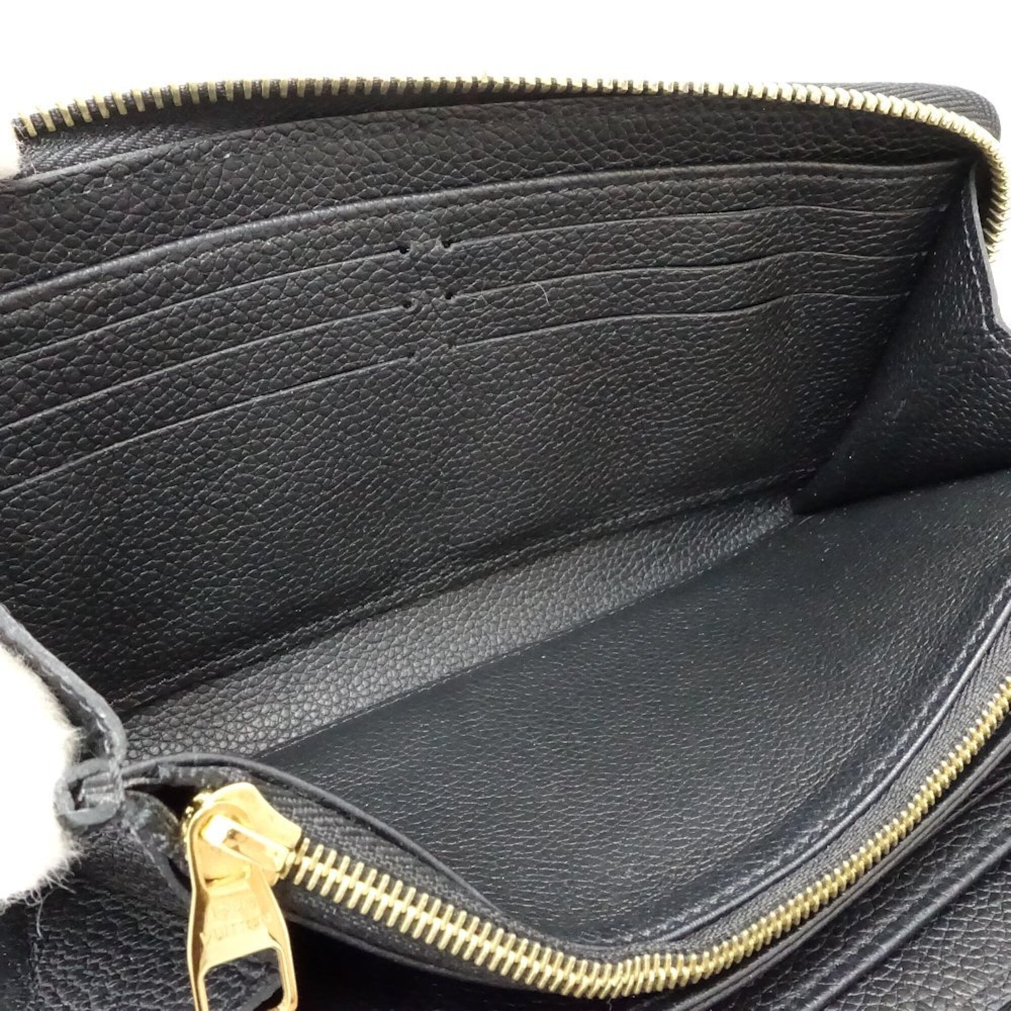 Louis Vuitton Monogram Cream Noir Monogram Empreinte Long Wallet (Bi-Fold) (Pre-Owned)