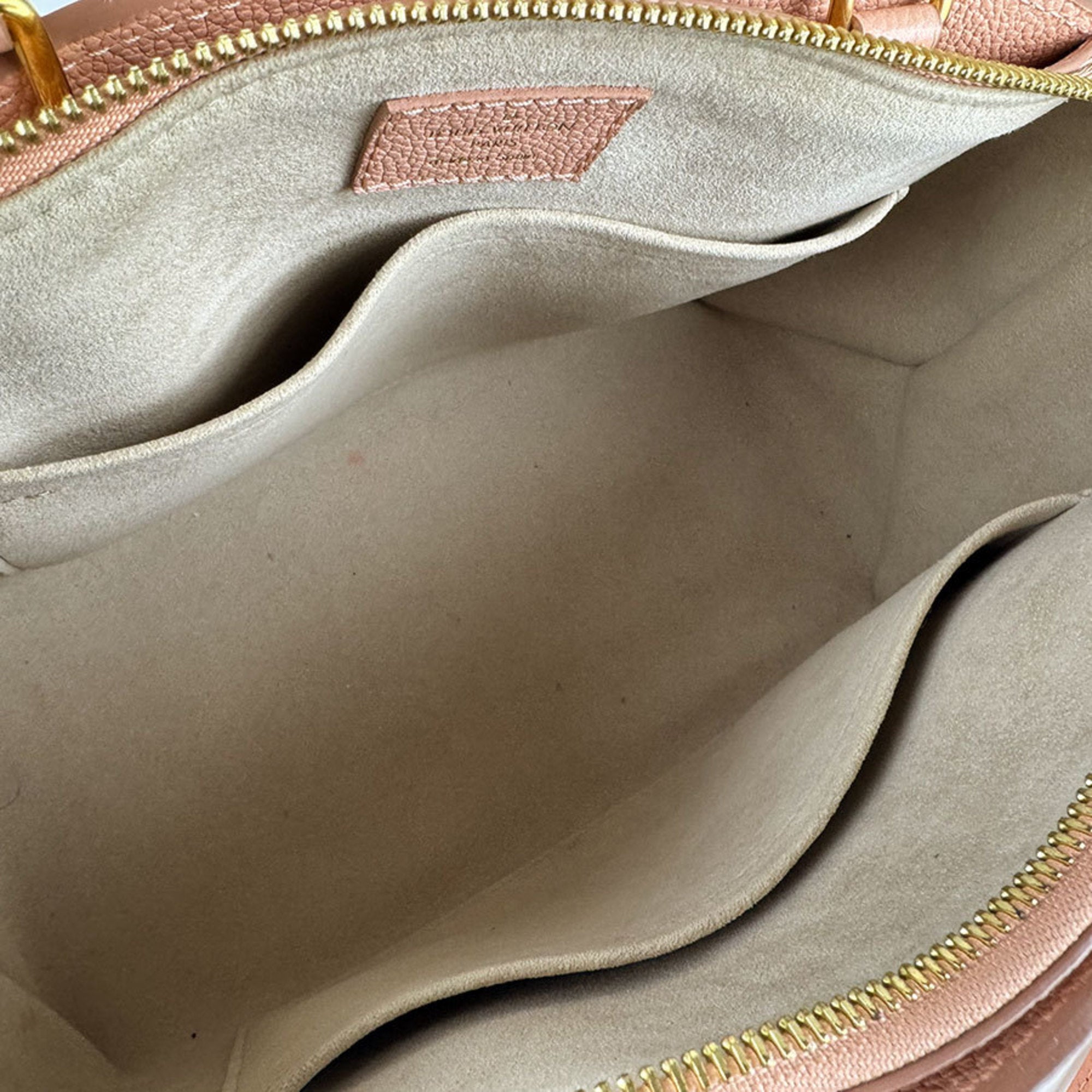 Louis Vuitton Cream Pink Monogram Empreinte Handbag Shoulder Bag (Pre-Owned)