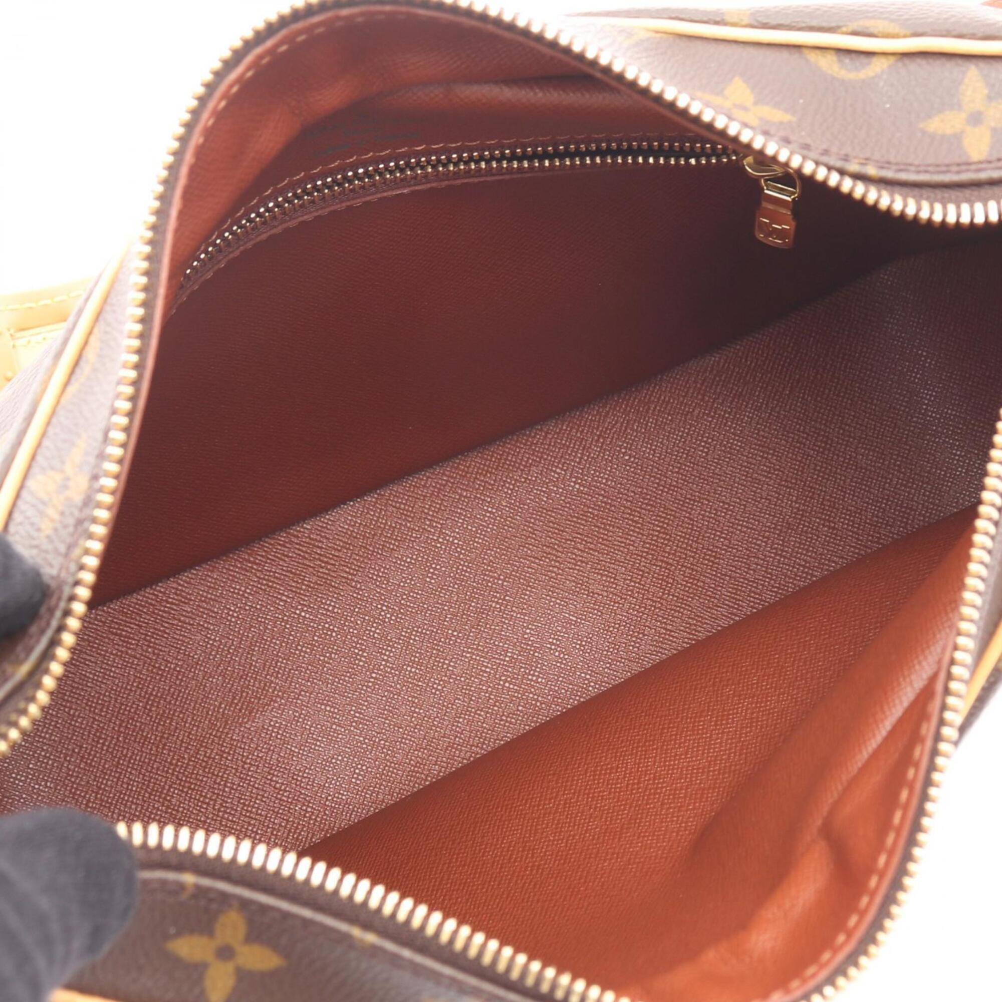 Louis Vuitton Brown Coated Canvas Pvc Monogram Leather Handbag Shoulder Bag (Pre-Owned)