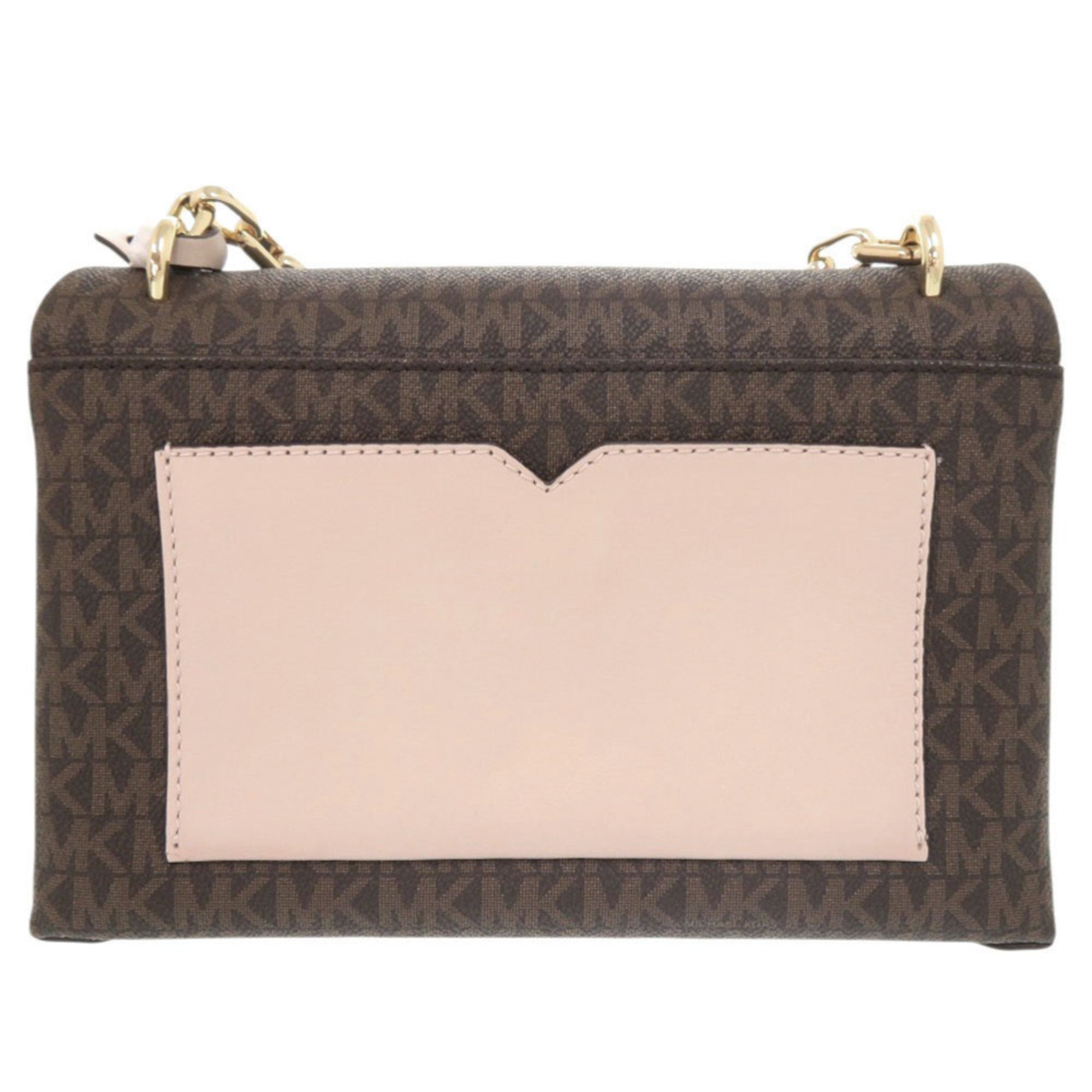 Michael Kors Brown Pink Pvc Shoulder Bag (Pre-Owned)