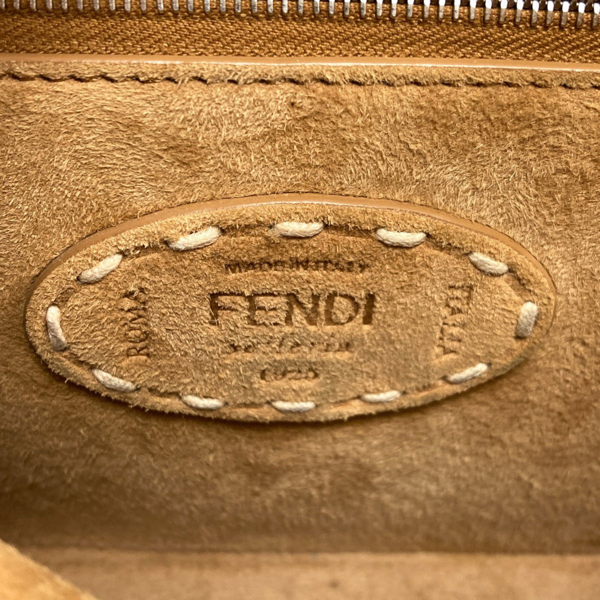 Fendi Brown Suede Handbag (Pre-Owned)