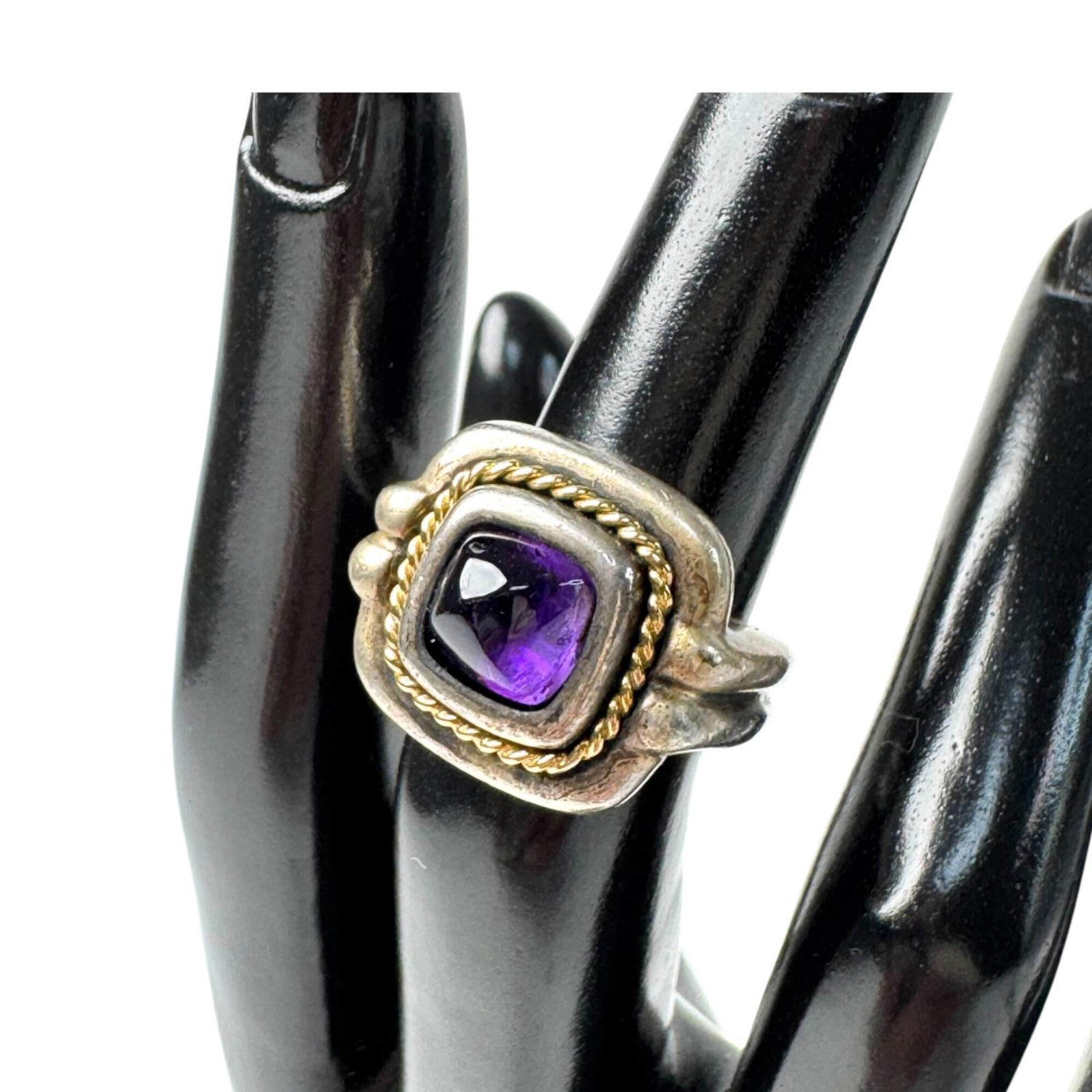 Tiffany Gold Silver Purple Gold (18K) Silver 925 Band Ring (Pre-Owned)