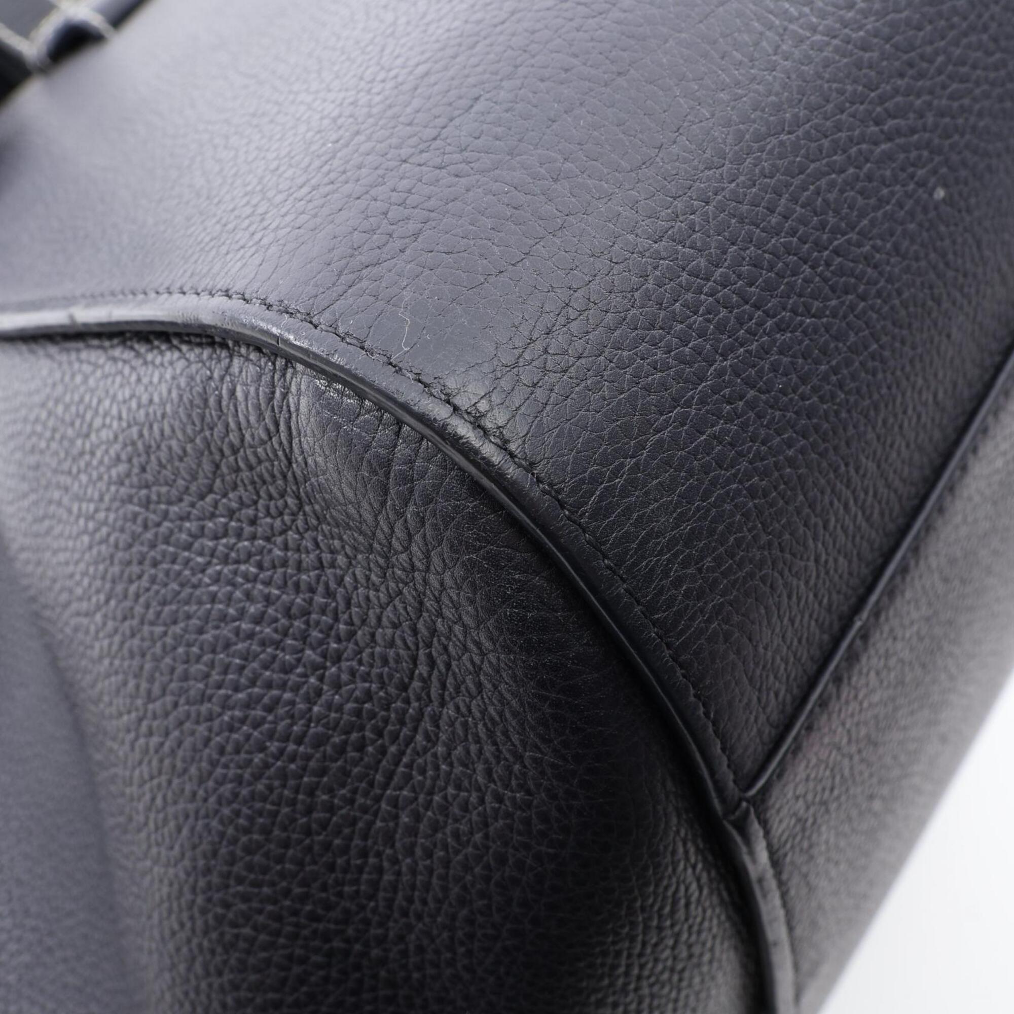 Loewe Black Navy Leather Handbag (Pre-Owned)